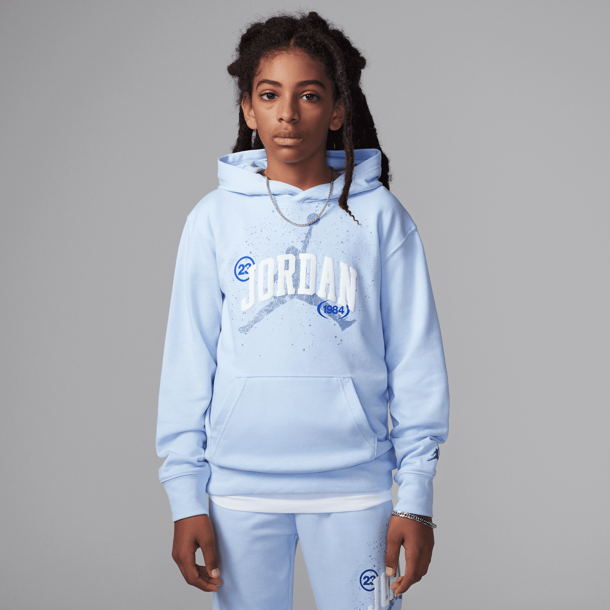 るー Buy Jordan Big Kids' 1984 French Terry Jumpman Pullover