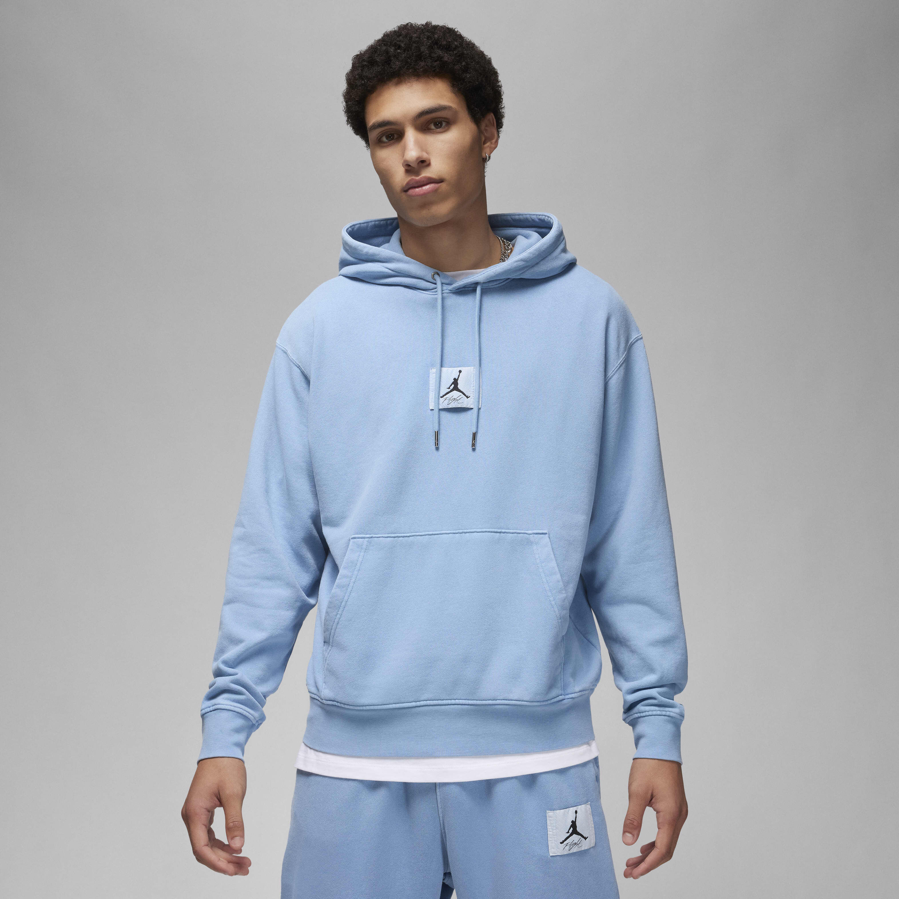 ★★Nike★★ Jordan Flight Wash Fleece Pullover Hoodie M Gam Buy Jordan Flight Fleece Men's Washed Pullover Hoodie - Blue