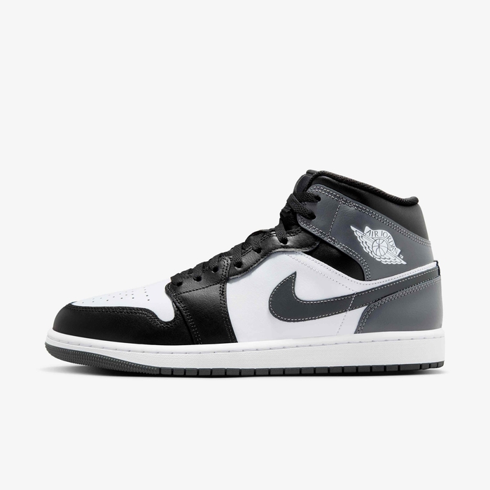 Buy Air Jordan Mid Men's Shoes Black/White/Iron Grey Nike Kuwait