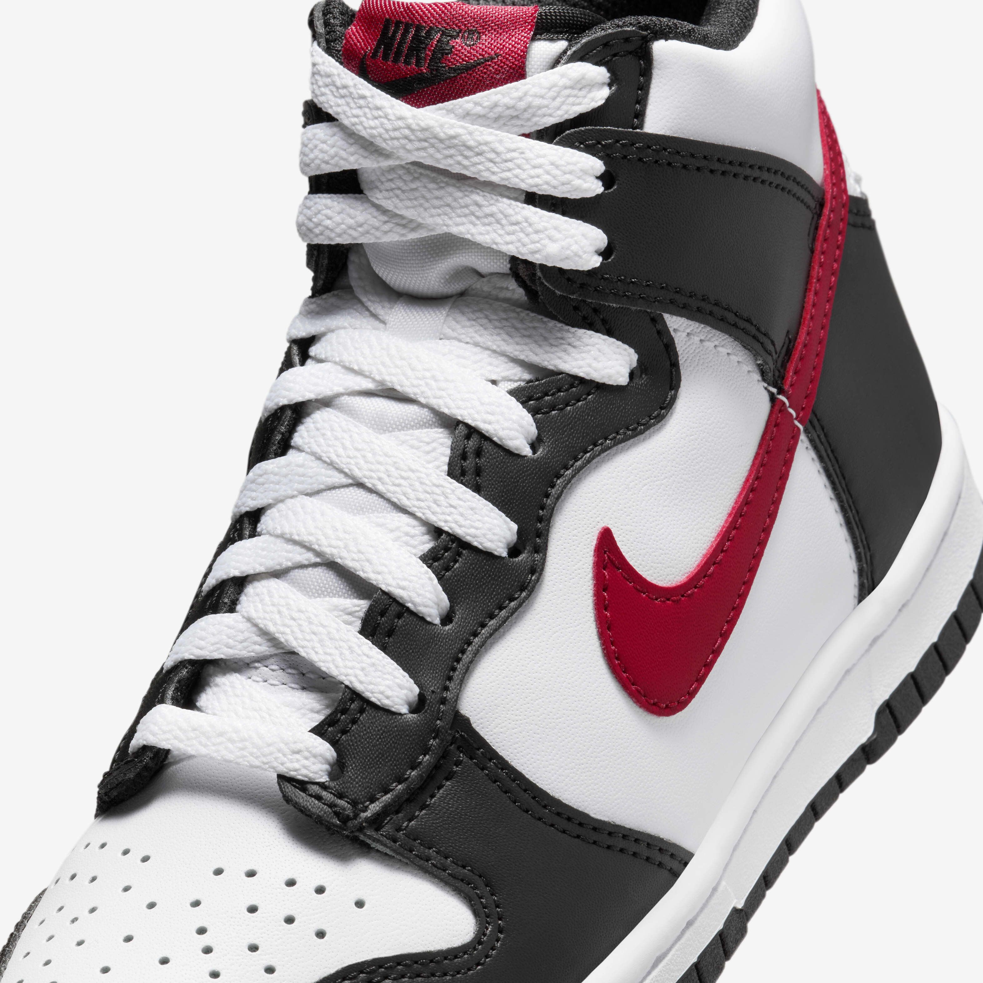 Nike dunk high black/varsity red-white shop