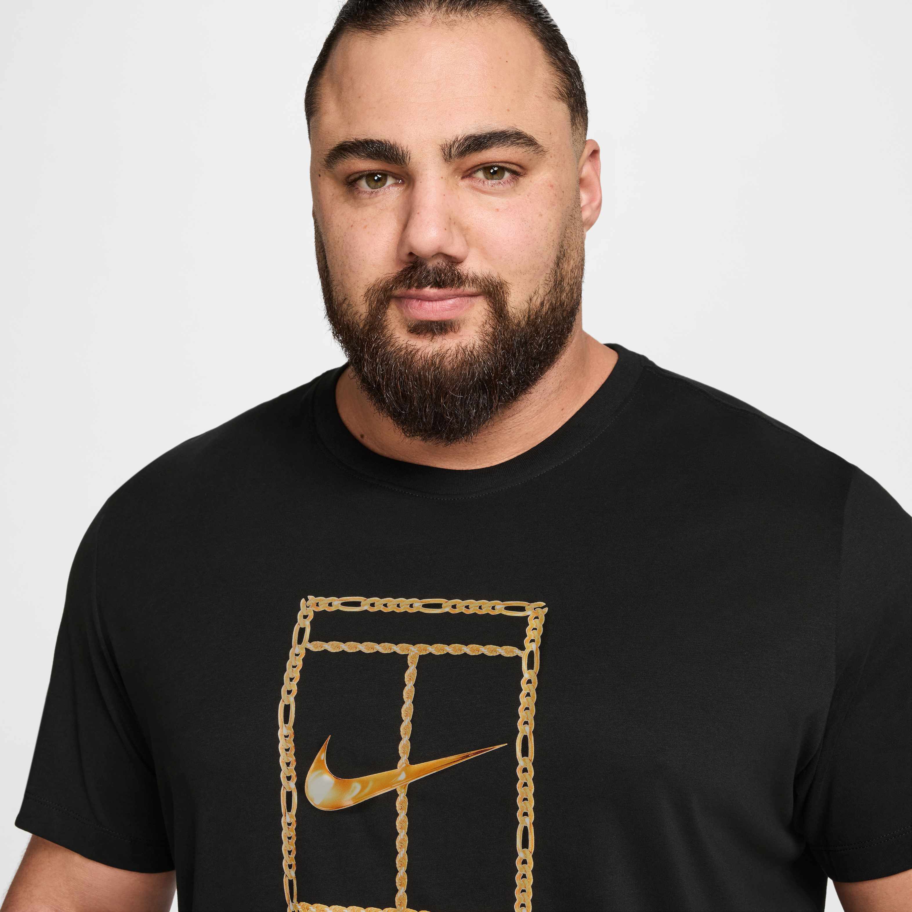 Buy NikeCourt Men #39 s Dri FIT Tennis T Shirt Black Nike Kuwait Official