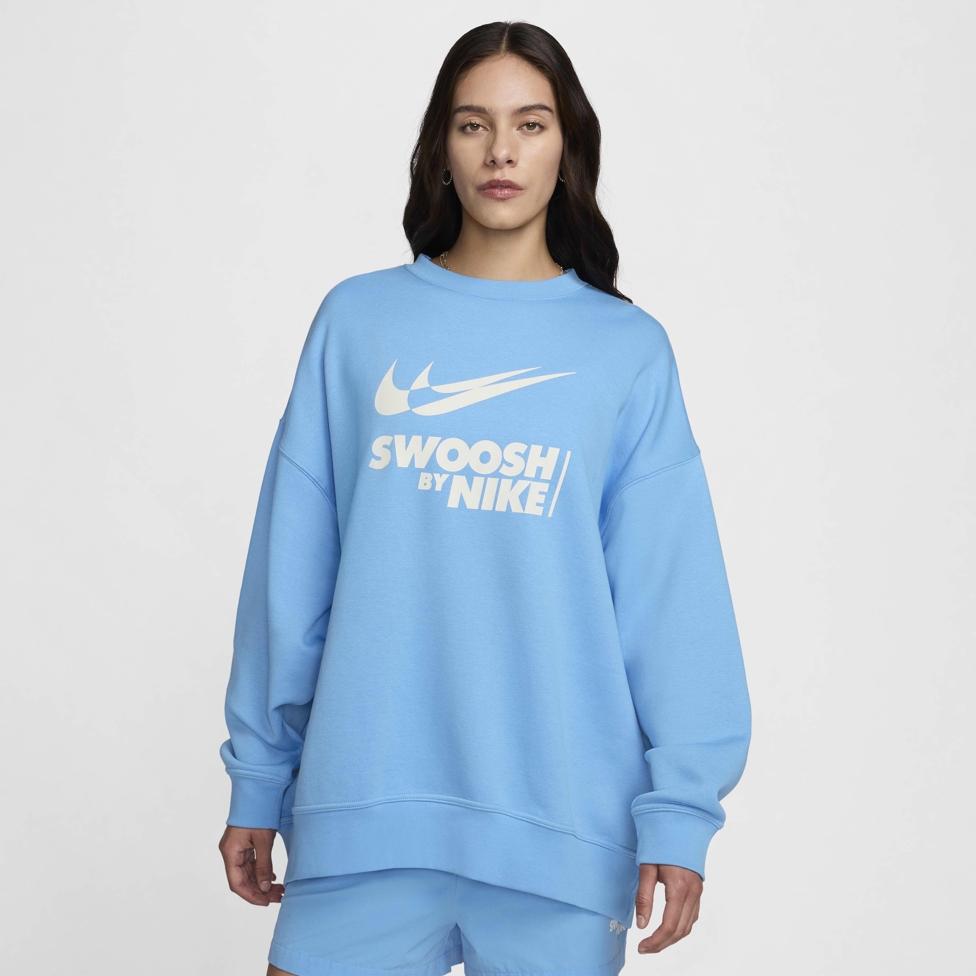 Buy Nike Sportswear Women s Oversized Fleece Crew Neck Sweatshirt Nike Kuwait Official