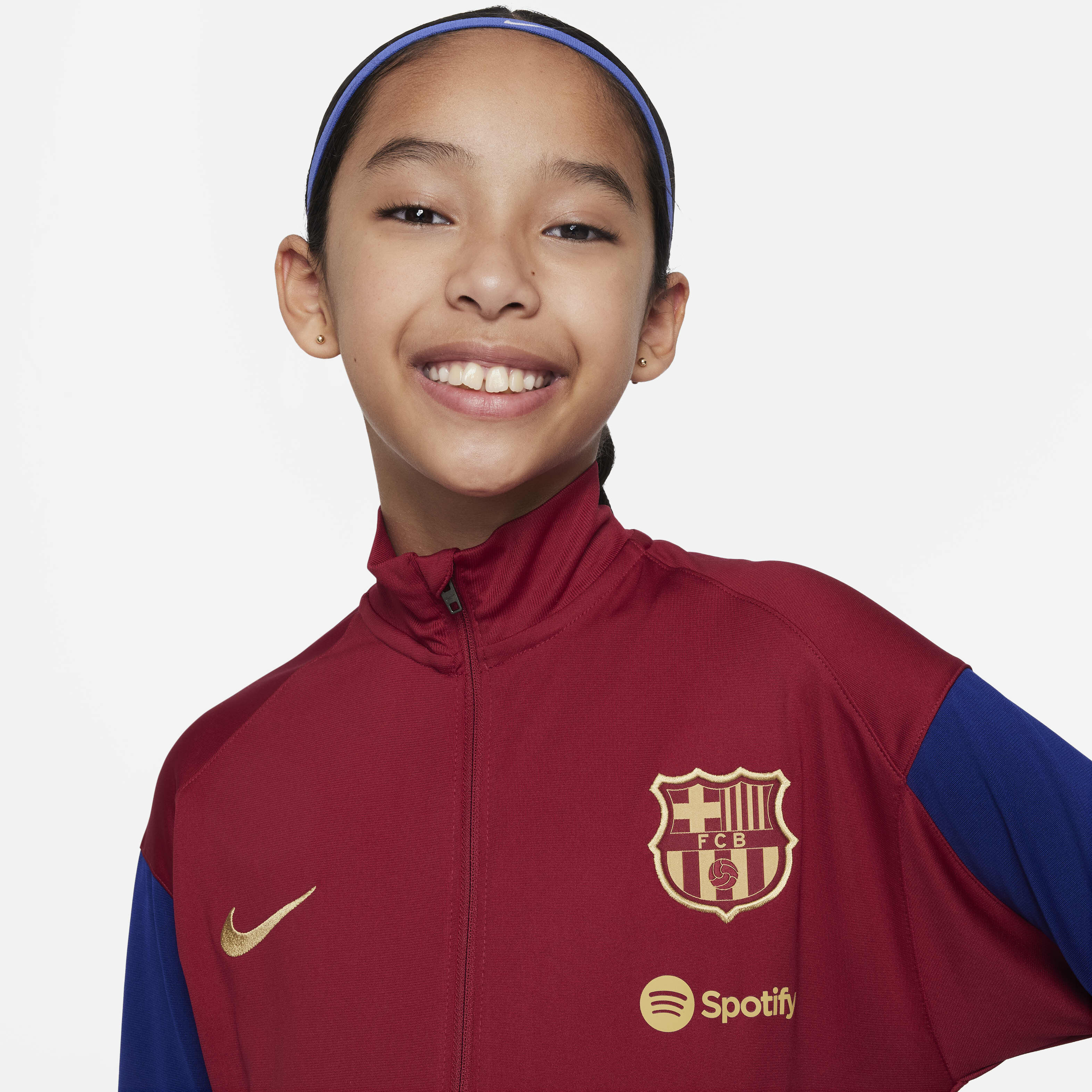 Buy F.C. Barcelona Strike Older Kids' Nike Dri-FIT Football Knit Tracksuit  - Noble Red/Deep Royal Blue/Obsidian/Club Gold | Nike Kuwait Official