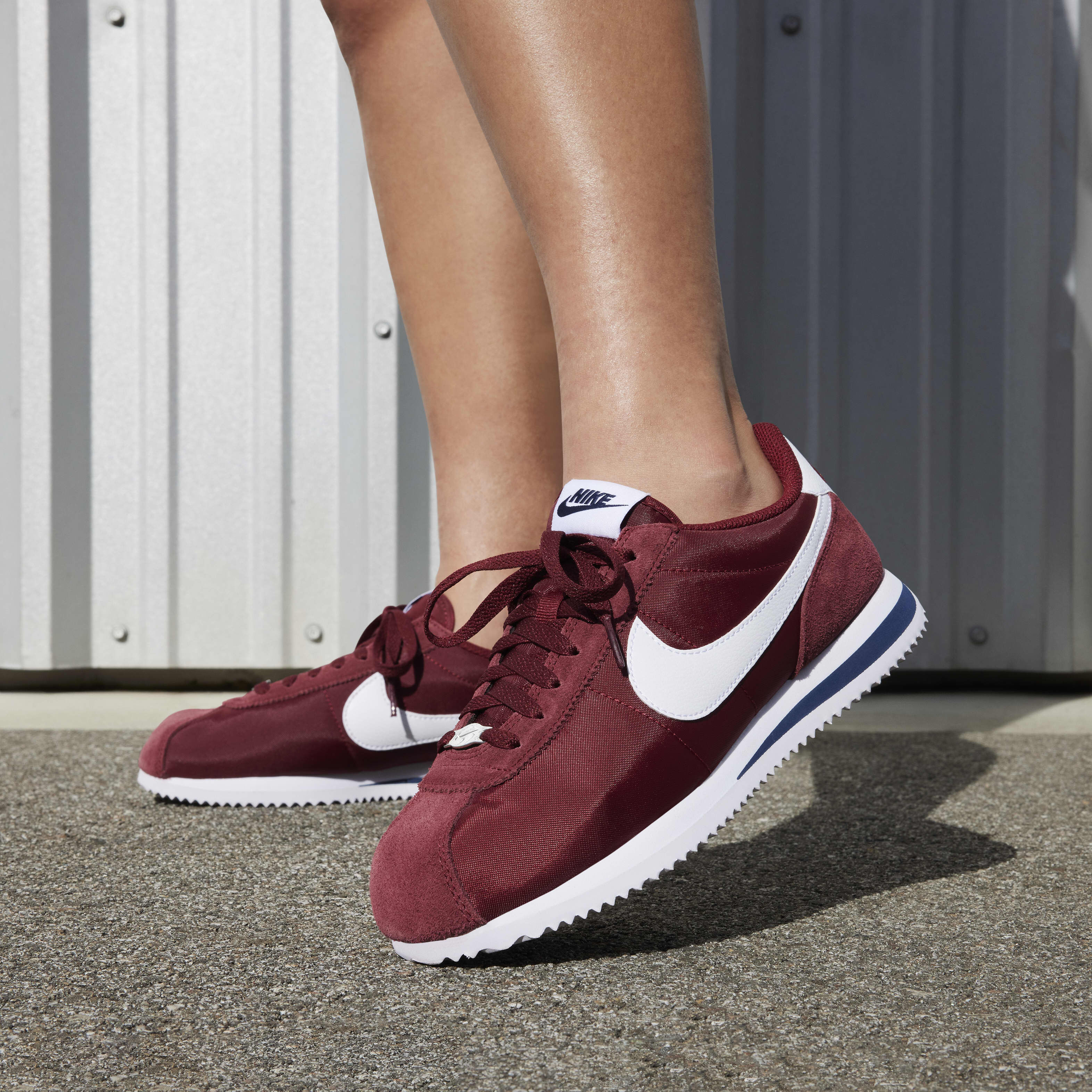 Buy Nike Cortez Textile Shoes - Team Red/Midnight Navy/Black