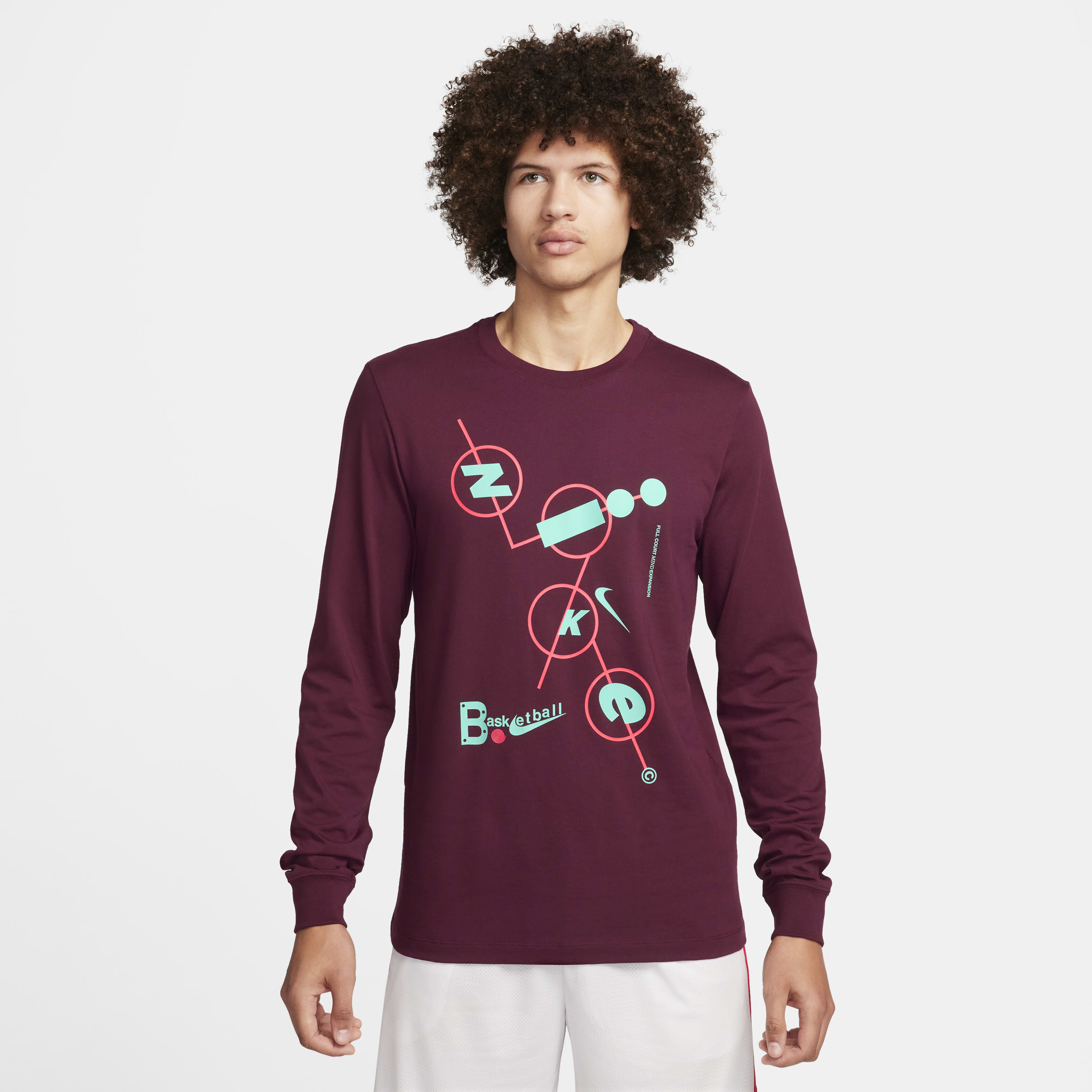 Nike long sleeve swoosh top discount