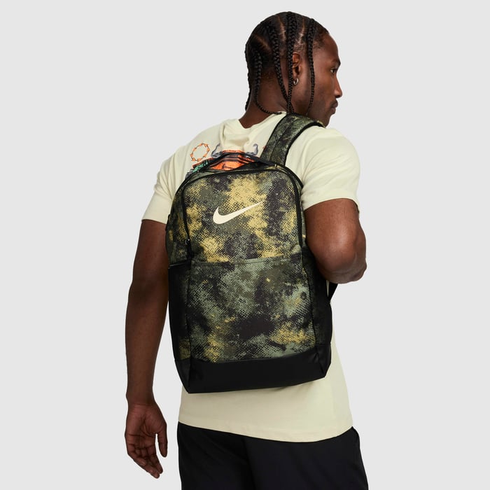 nike backpack embroidered Wantagh Wrestling Back panel and shoulder straps are padded for comfortable carrying Laptop Backpacks Nike Camo Brasilia