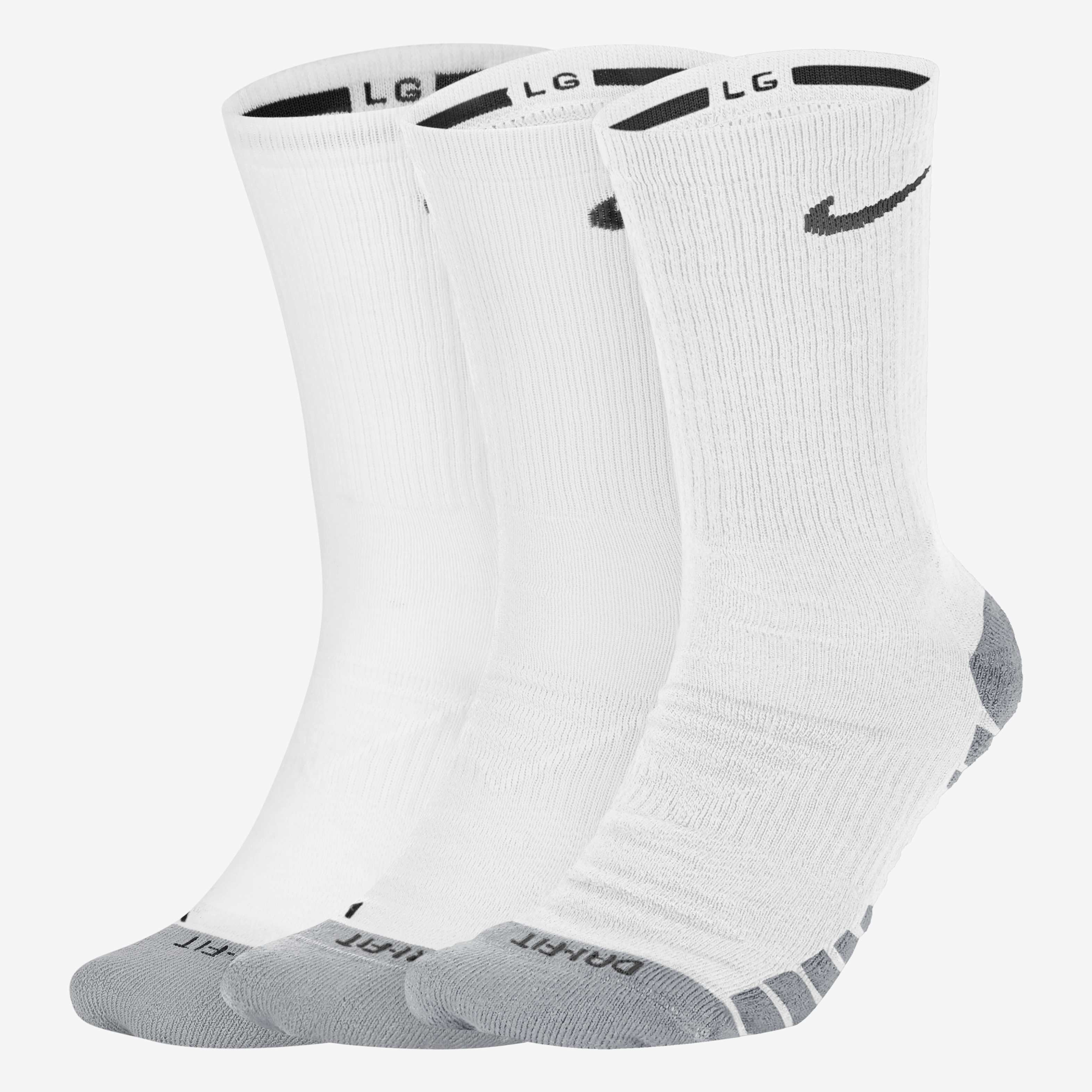 unisex nike everyday max cushion crew training sock
