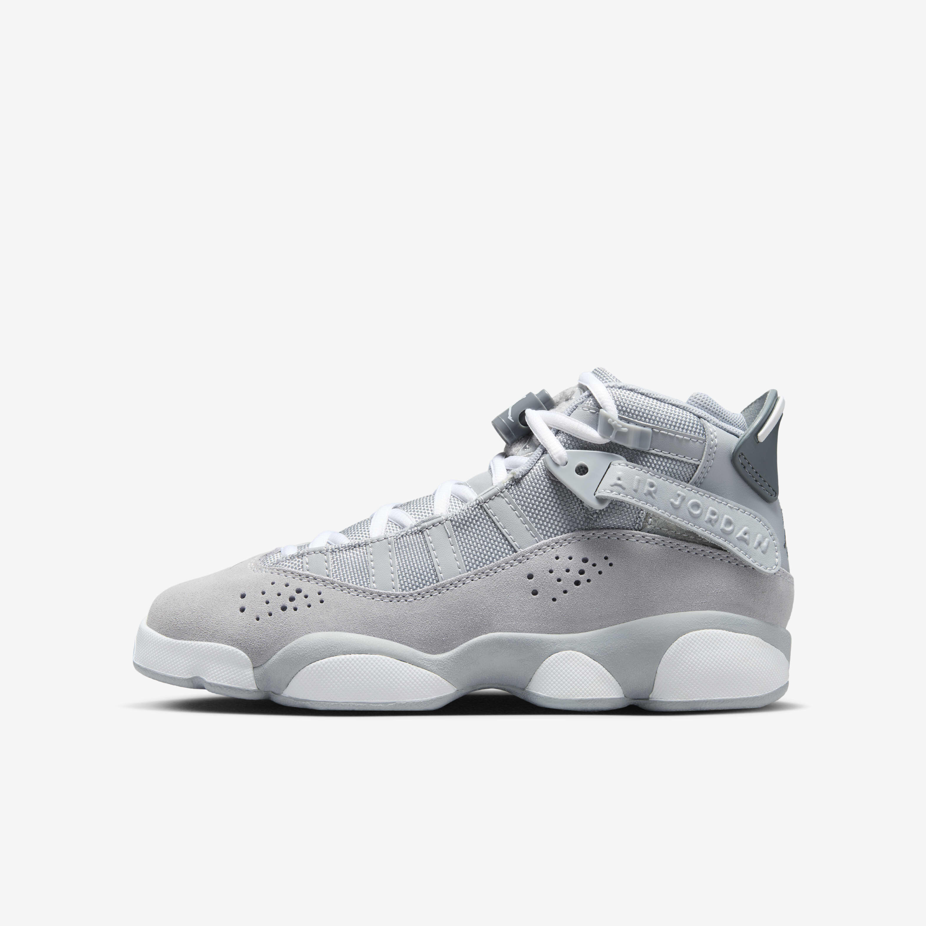 Buy Jordan 6 Rings Older Kids Shoes Wolf Grey White Cool Grey Nike Kuwait Official