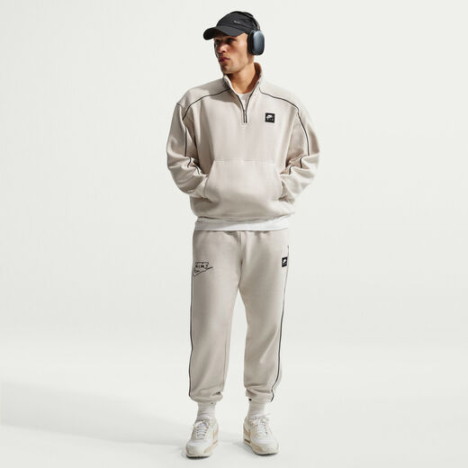 Timeless Neutrals-Nike, Nike Air, Men's Fleece Quarter-Zip Top