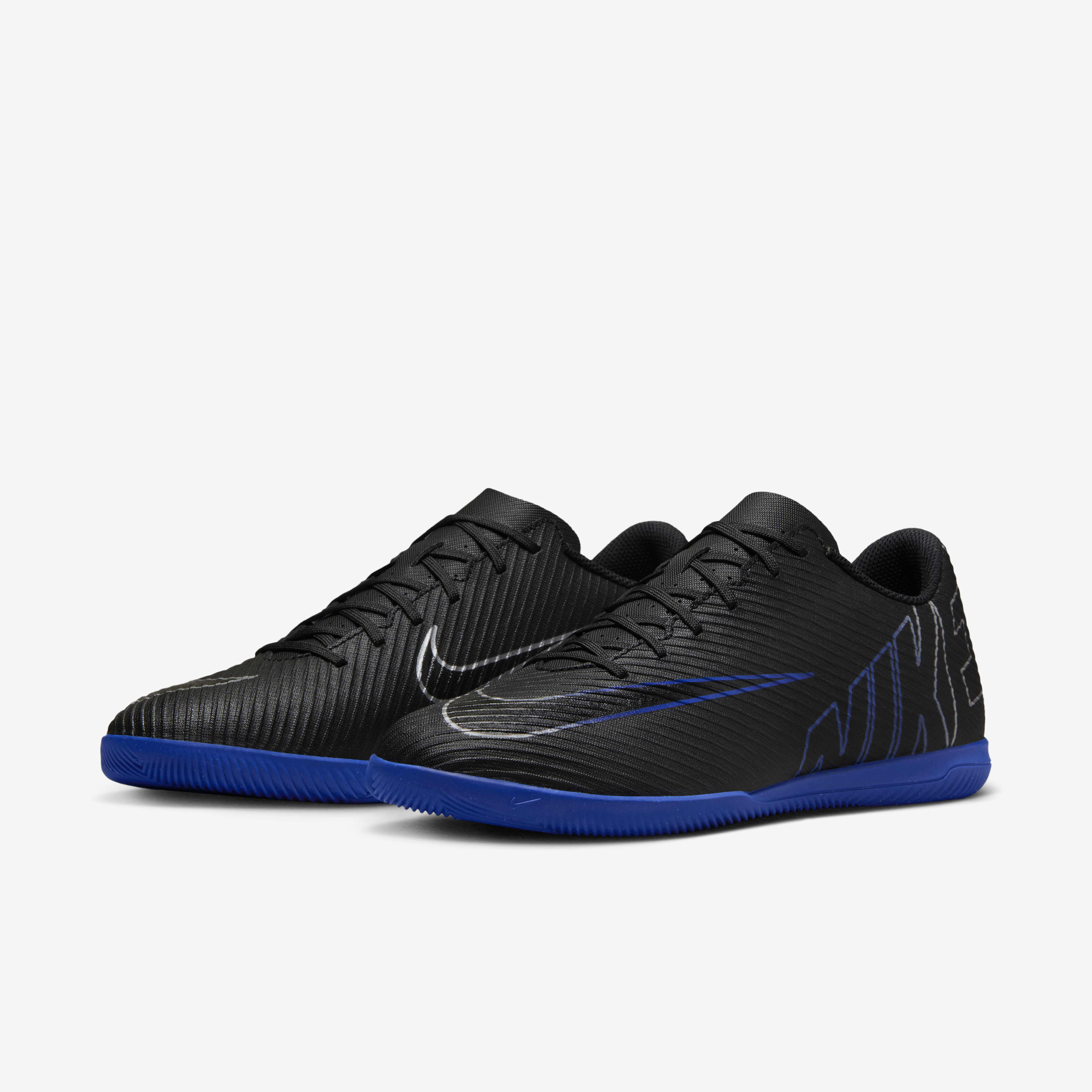 Buy Nike Mercurial Vapor 15 Club Indoor Court Low Top Football Shoes Black Hyper Royal Chrome Nike Kuwait Official