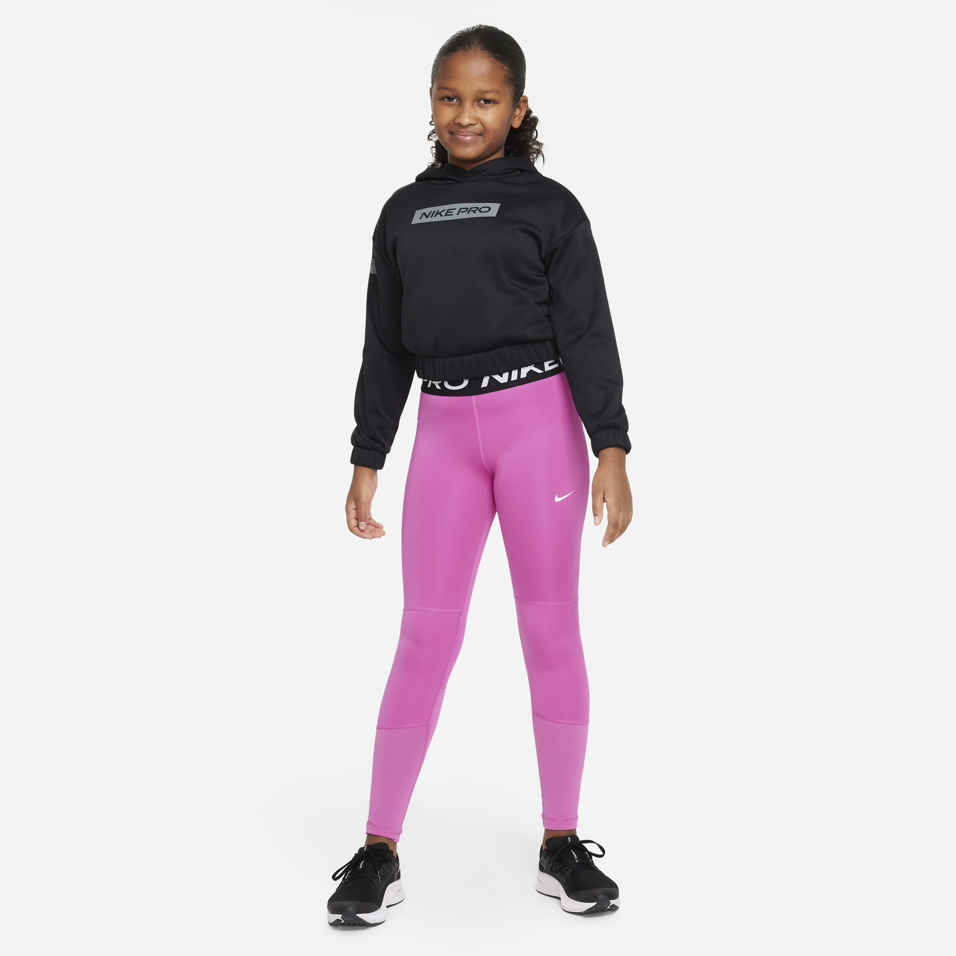 Buy Nike Pro Dri FIT Older Kids Girls Leggings Nike Kuwait Official