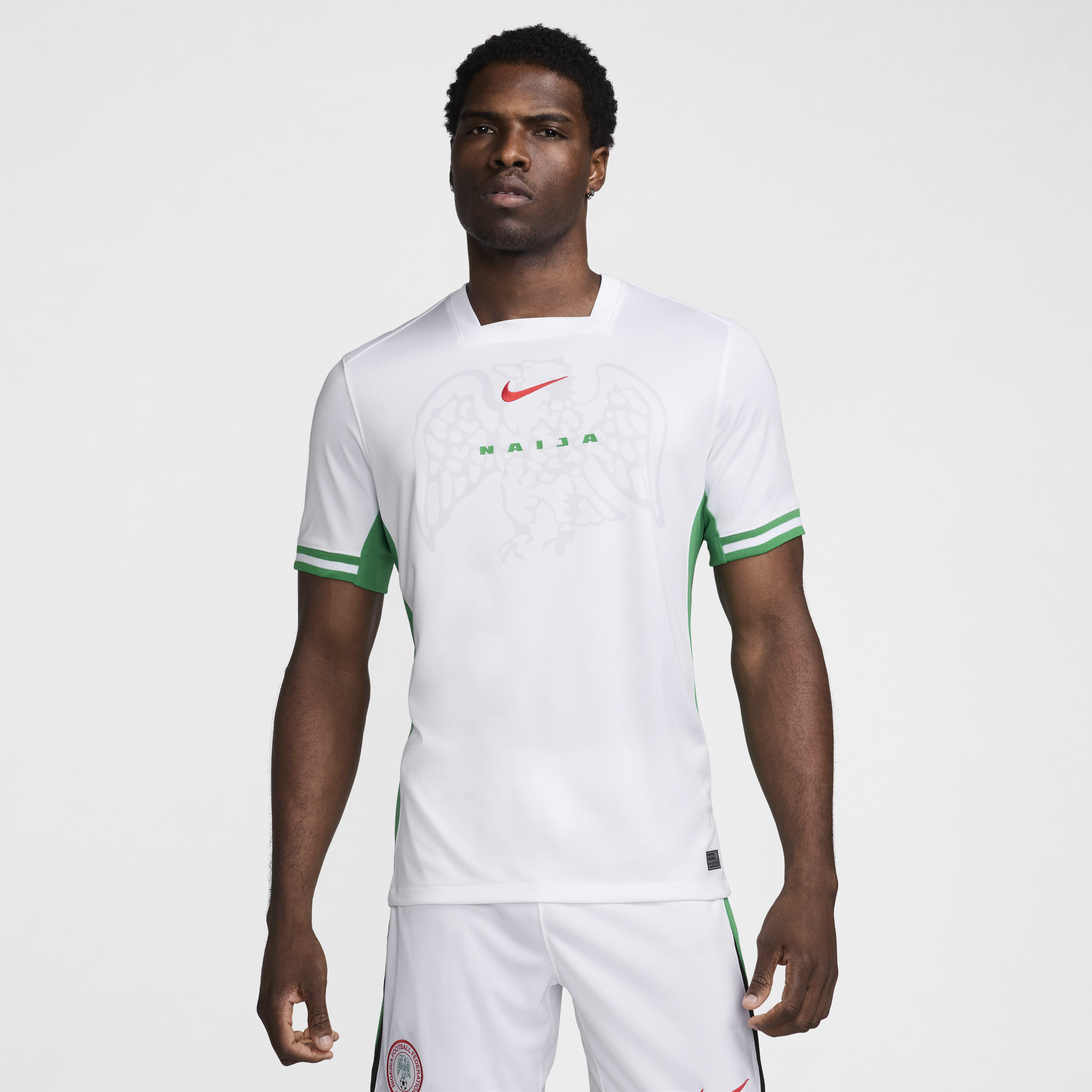green and red nike shirt