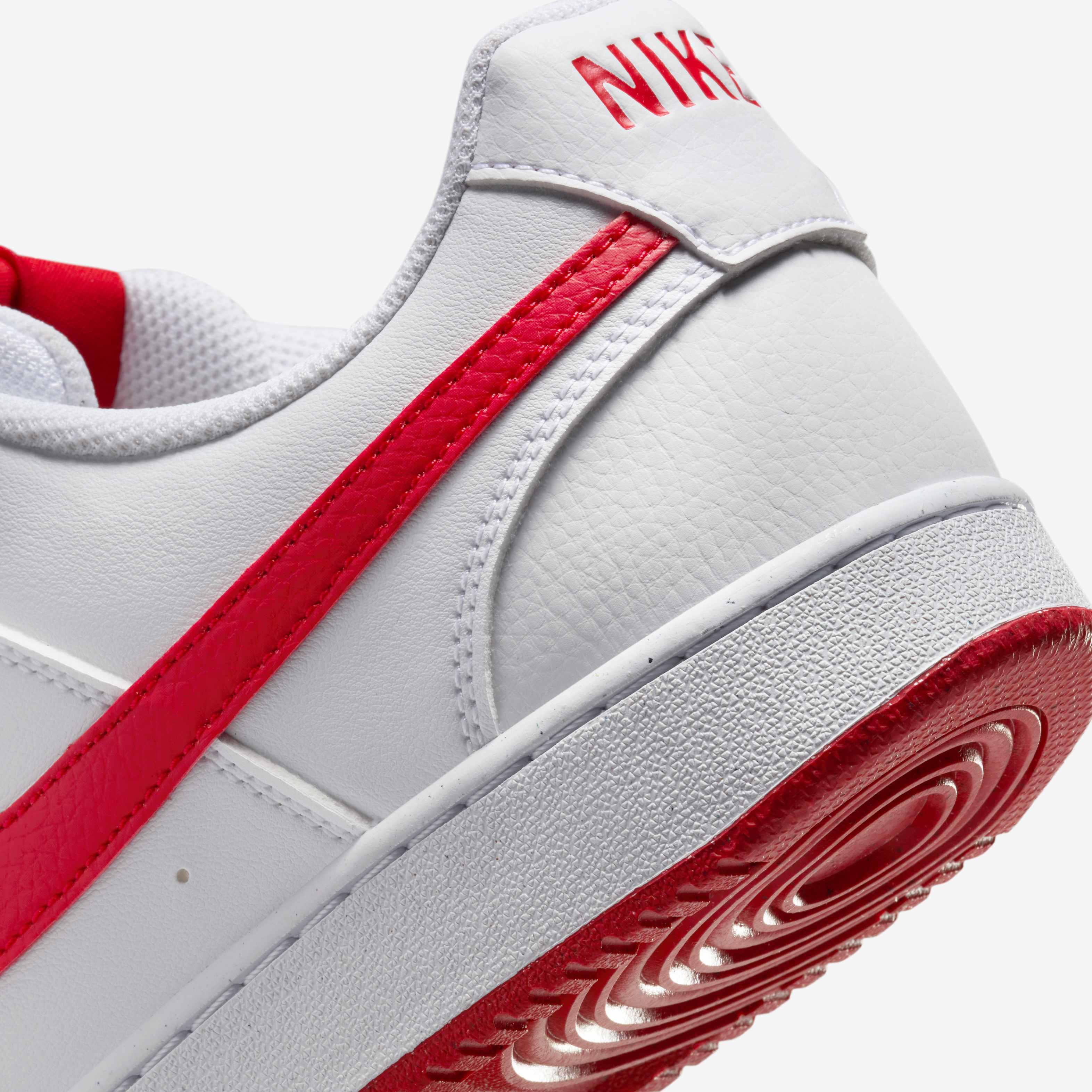 nike court white red