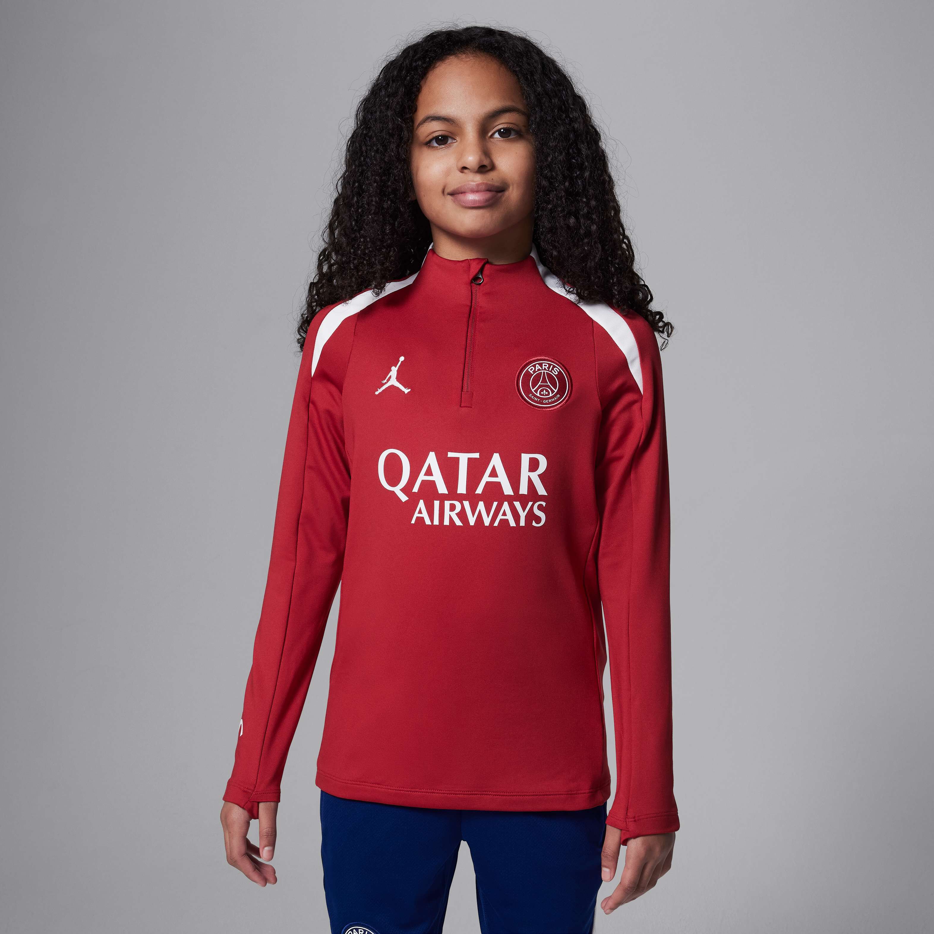 パリサンジェルマン/ PSG Jordan Qatar Airways 赤シャツ Jordan パリサンジェルマン PSG 2024-25 ストライク フォース