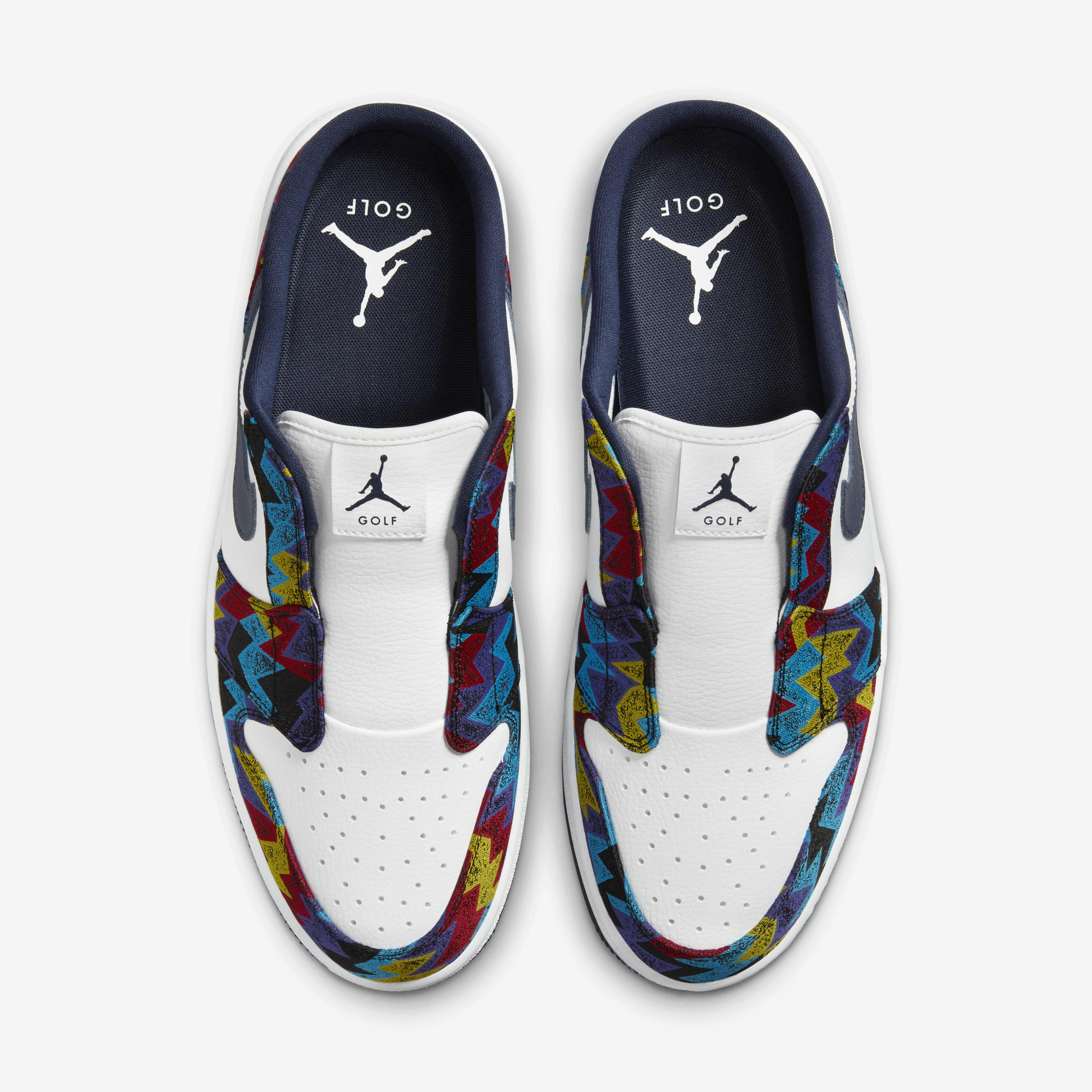 シューズ(男性用) Air Jordan 1 Mule Golf A3 Buy Air Jordan Mule Golf Shoes - White/Speed Yellow