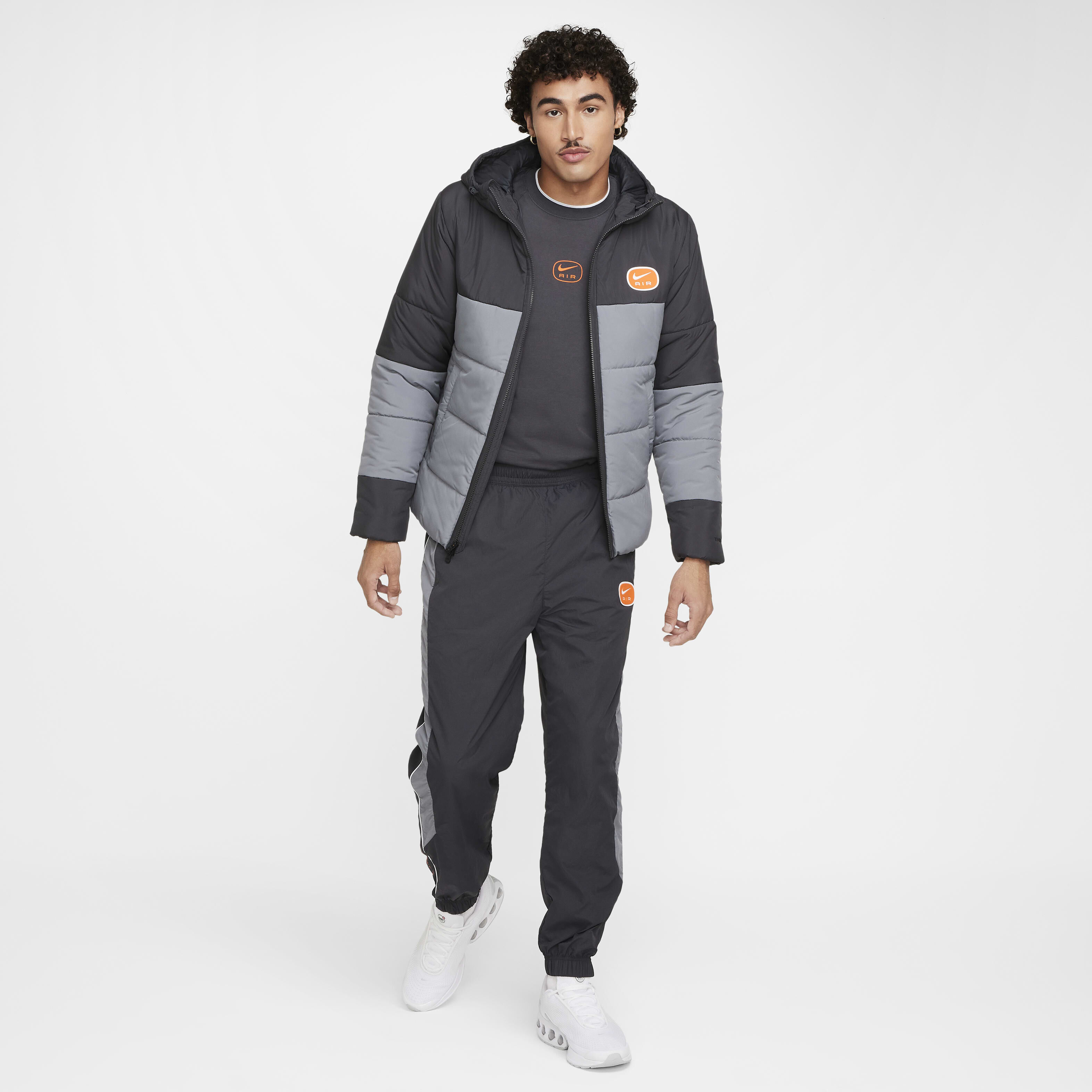 nike synthetic fill jacket grey