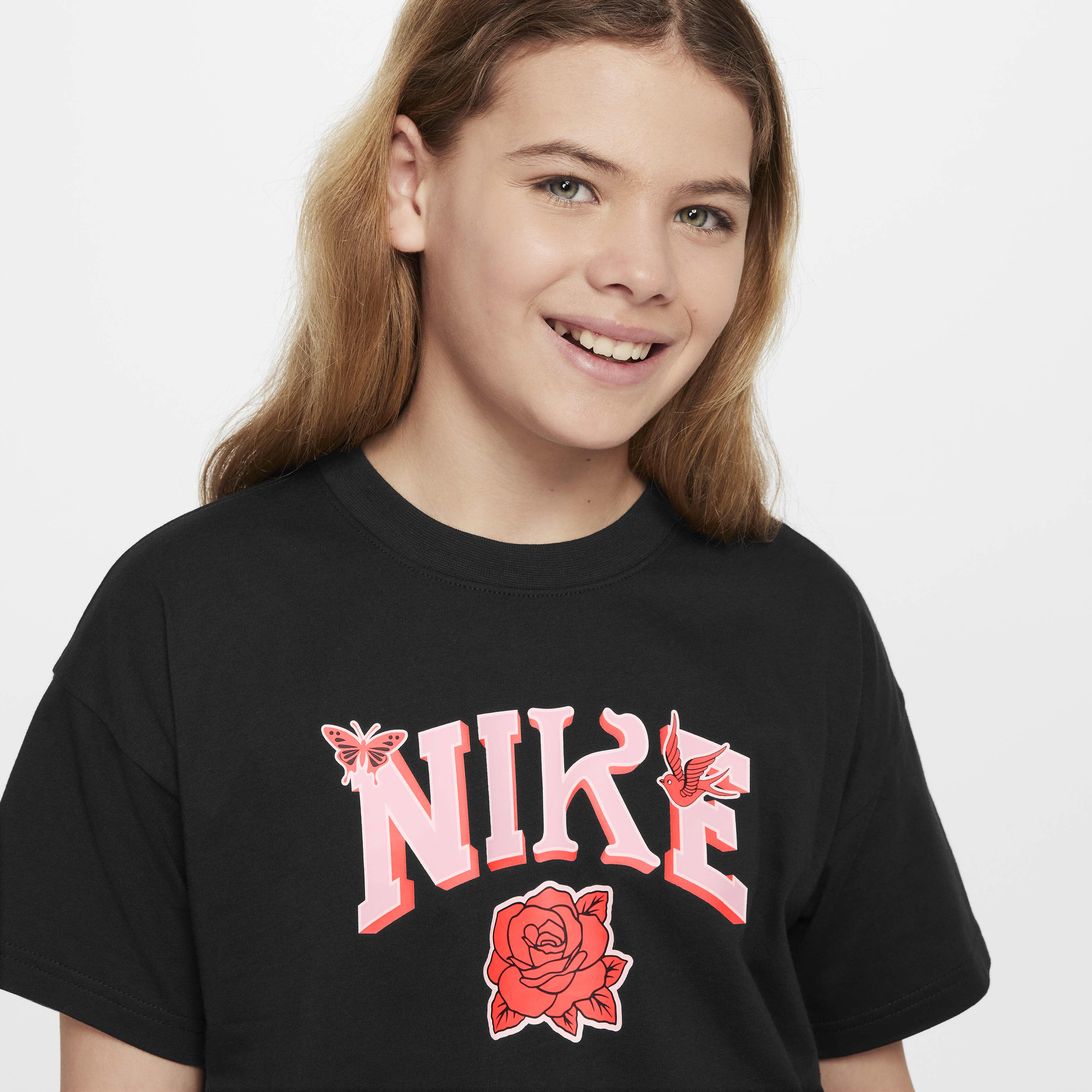 Buy Nike Sportswear Older Kids Girls T Shirt Black Nike Kuwait Official