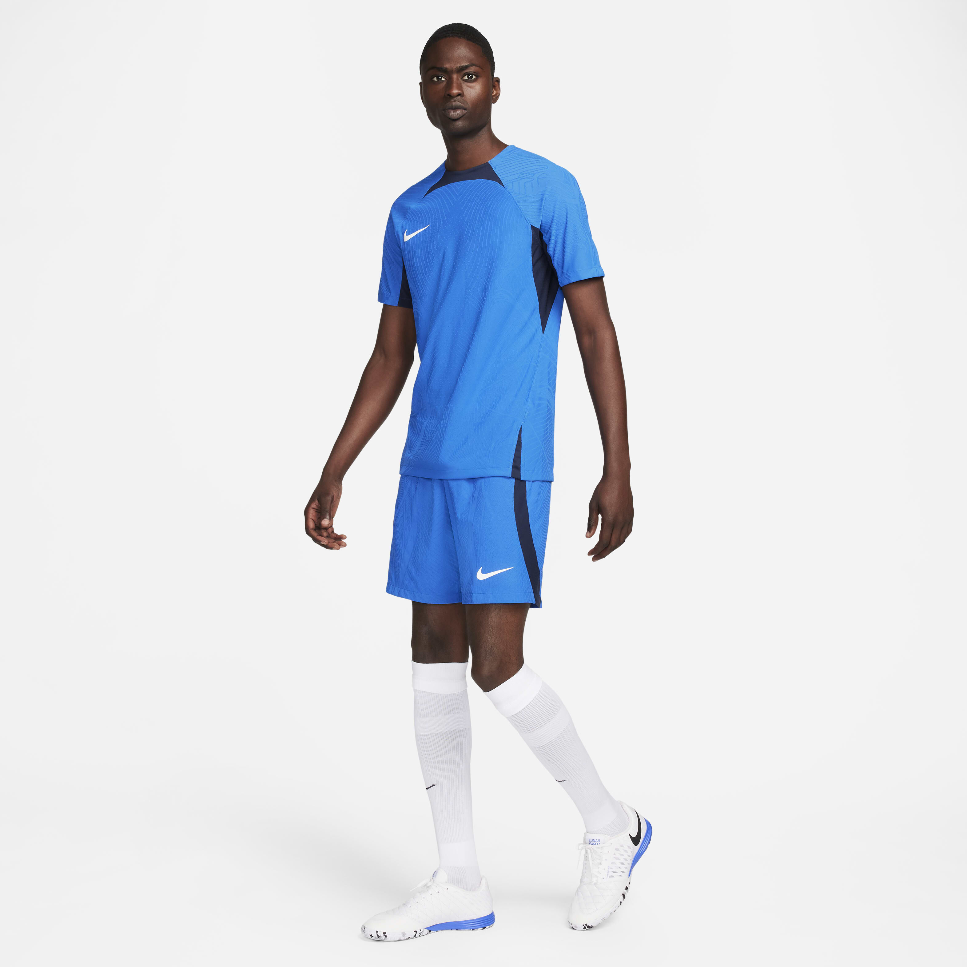Buy Nike Vapor 4 Men s Dri FIT ADV Football Knit Shorts Stock Royal Blue Obsidian White Nike Kuwait Official