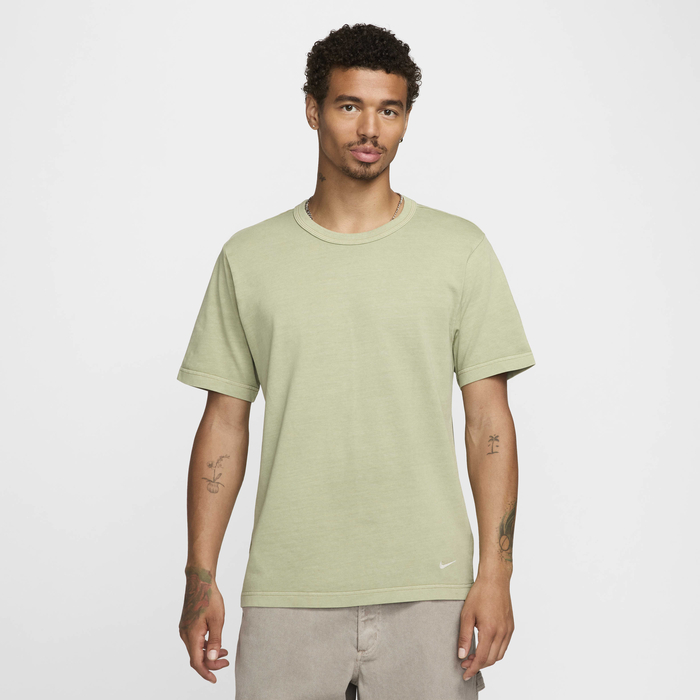 Buy Nike Life Men's Short-Sleeve Knit Top Oil Green/Oil Green