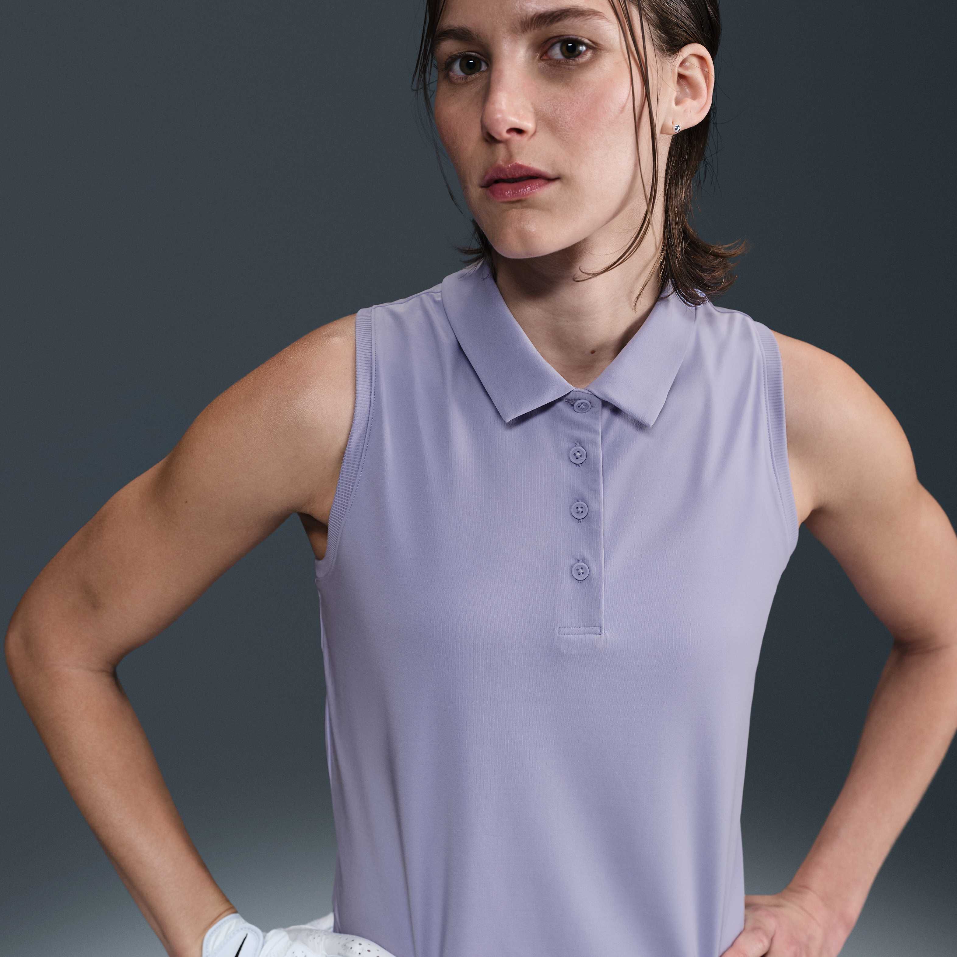 nike dri fit sleeveless polo