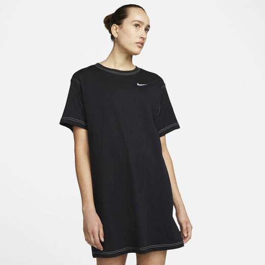 Skirts & Dresses-Nike, Nike Sportswear Swoosh, Women's Short-Sleeve Dress