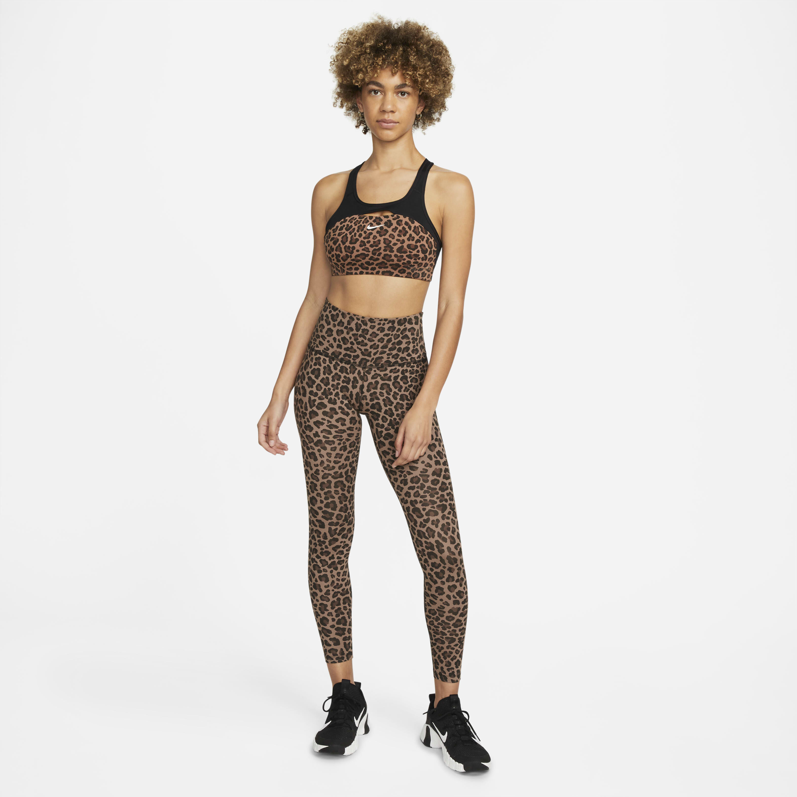 Buy Nike One Women's High-Waisted Printed Leggings Archaeo Brown
