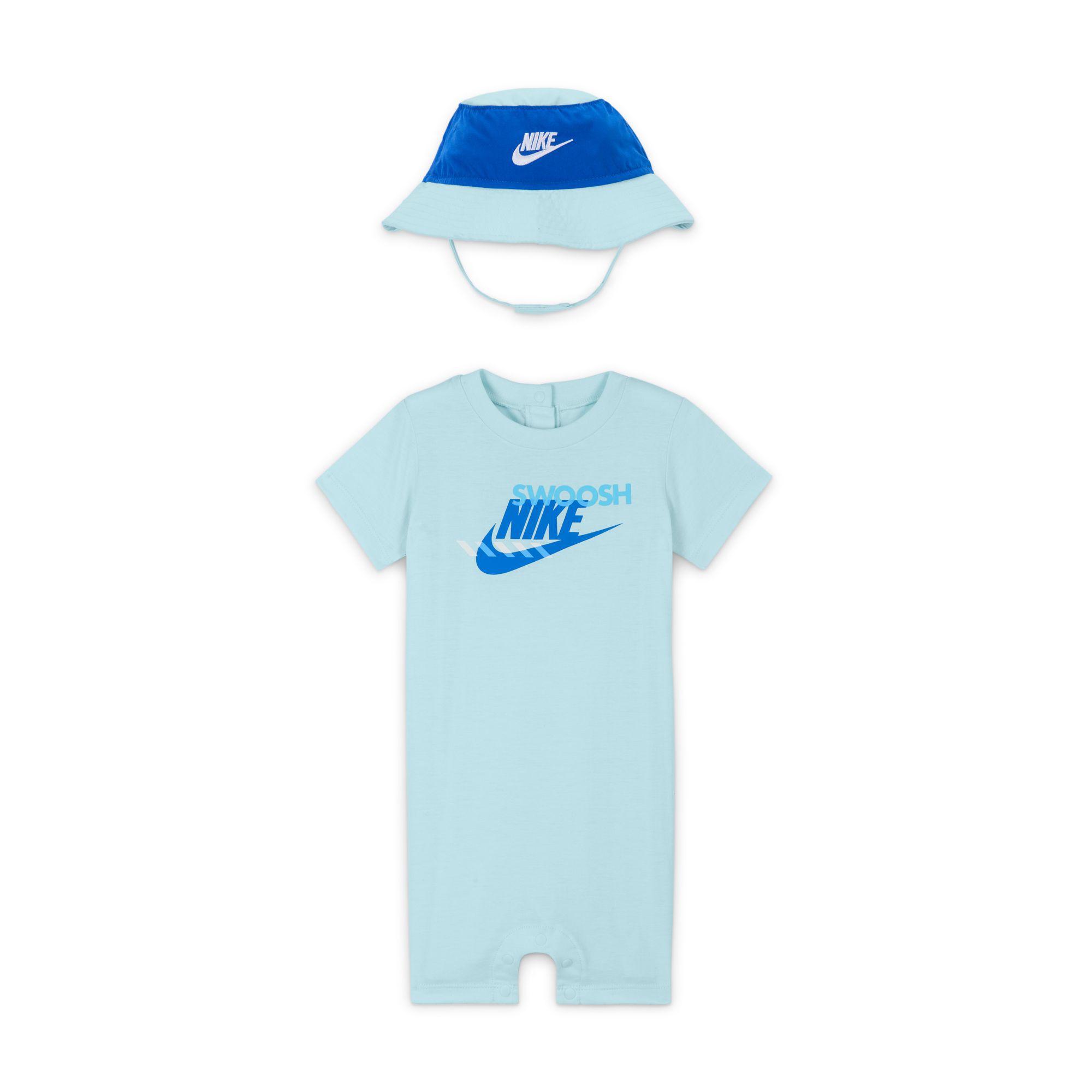 Buy Nike Sportswear PE Baby 12 24M Romper and Bucket Hat Set Nike Kuwait Official