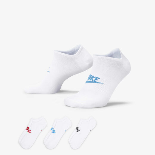 Accessories & Equipment-Nike, Nike Sportswear Everyday Essential, No-Show Socks (3 Pairs)