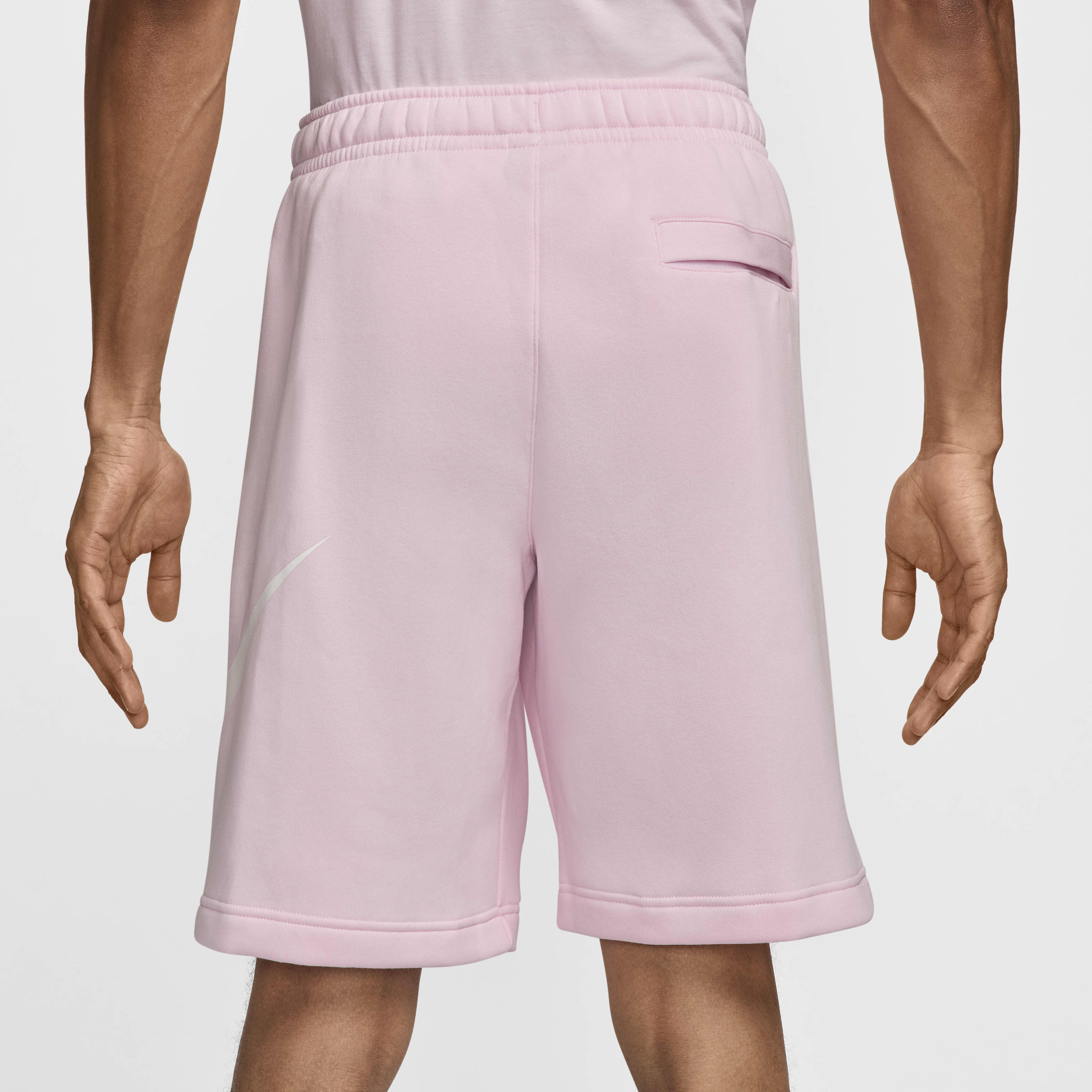 Buy Nike Sportswear Club Men's Graphic Shorts Pink Foam/White
