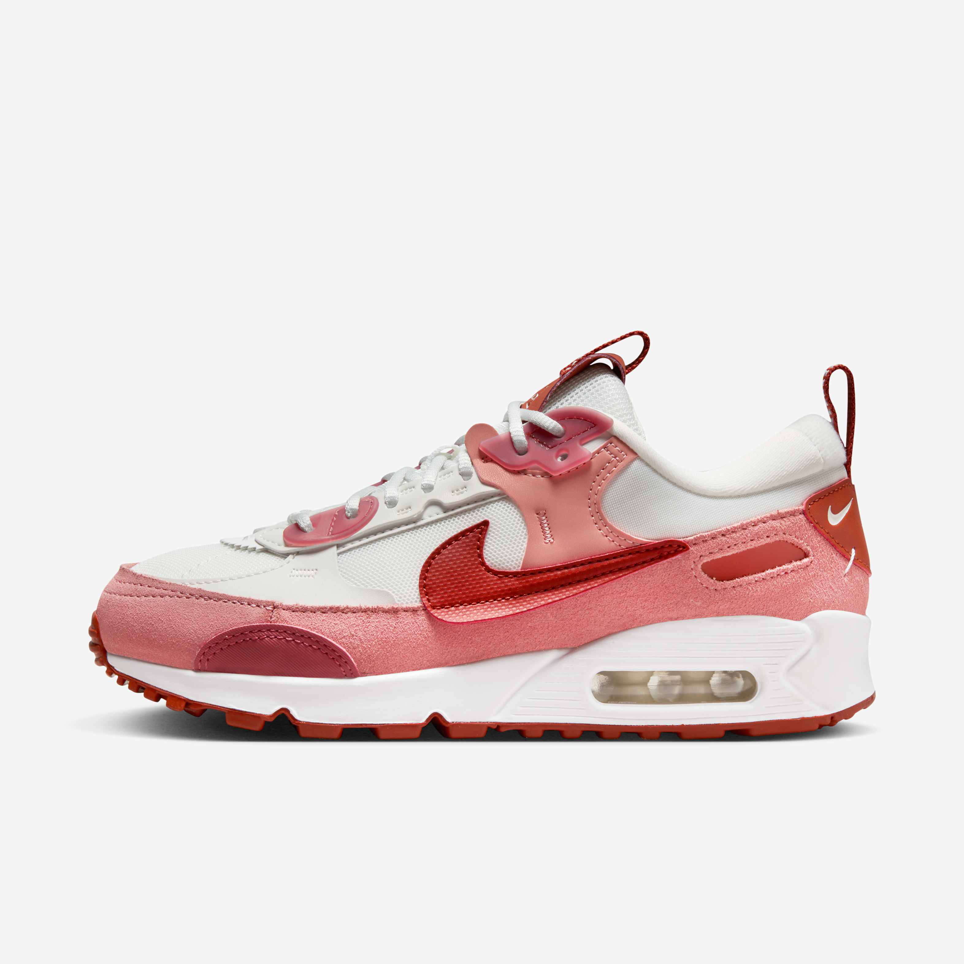nike air max 90 white pink orange