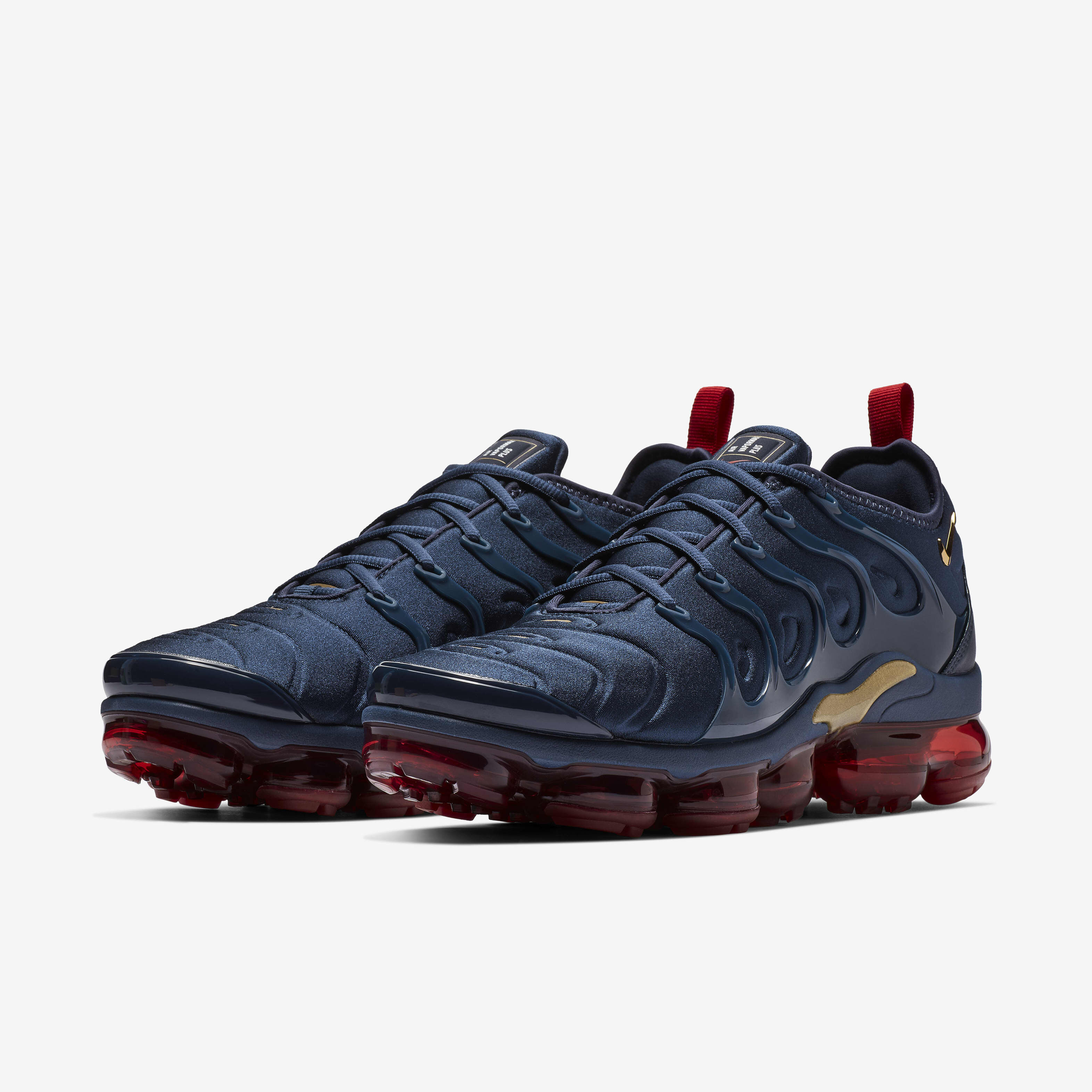 Mens nike vapormax plus blue best sale