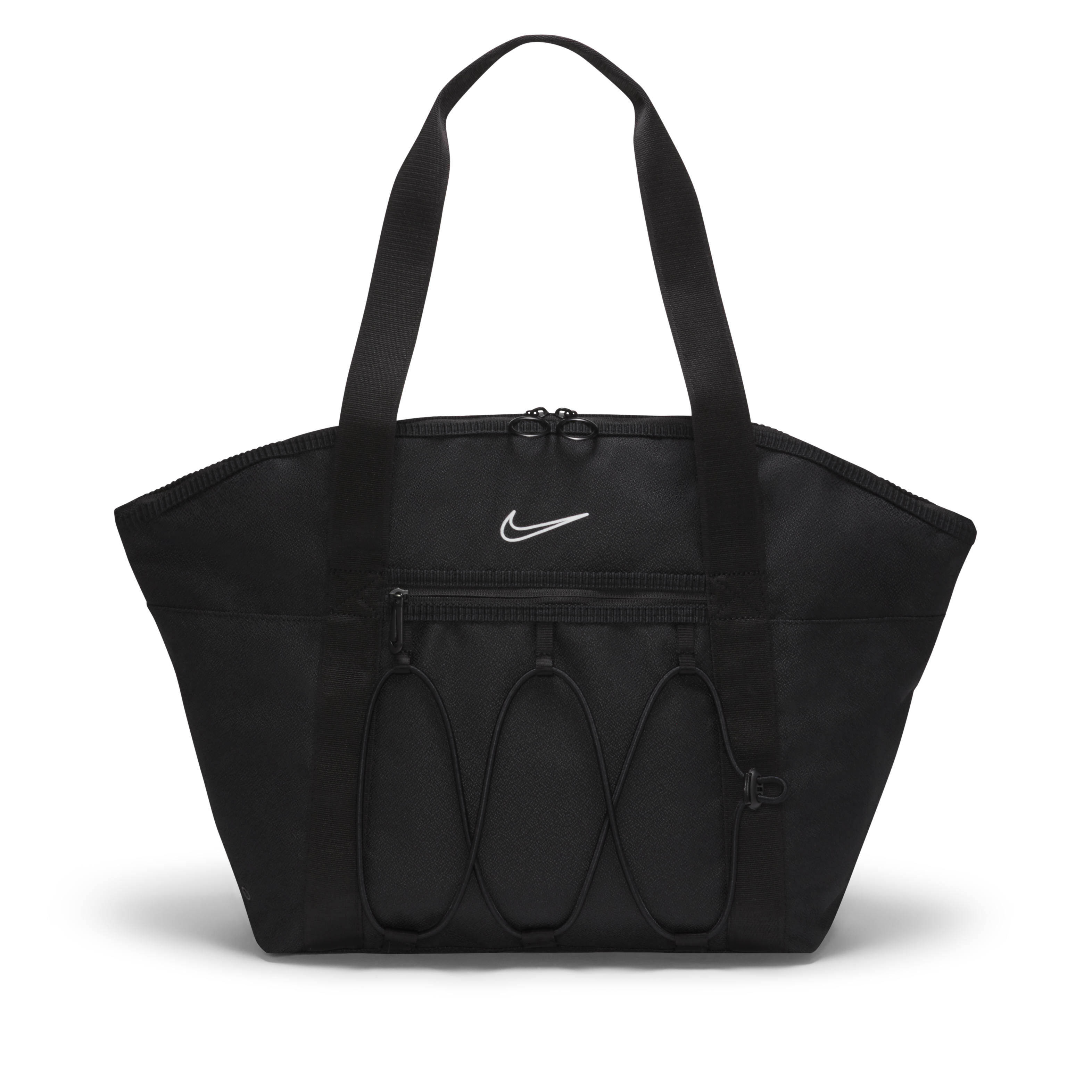 nike black leather bag