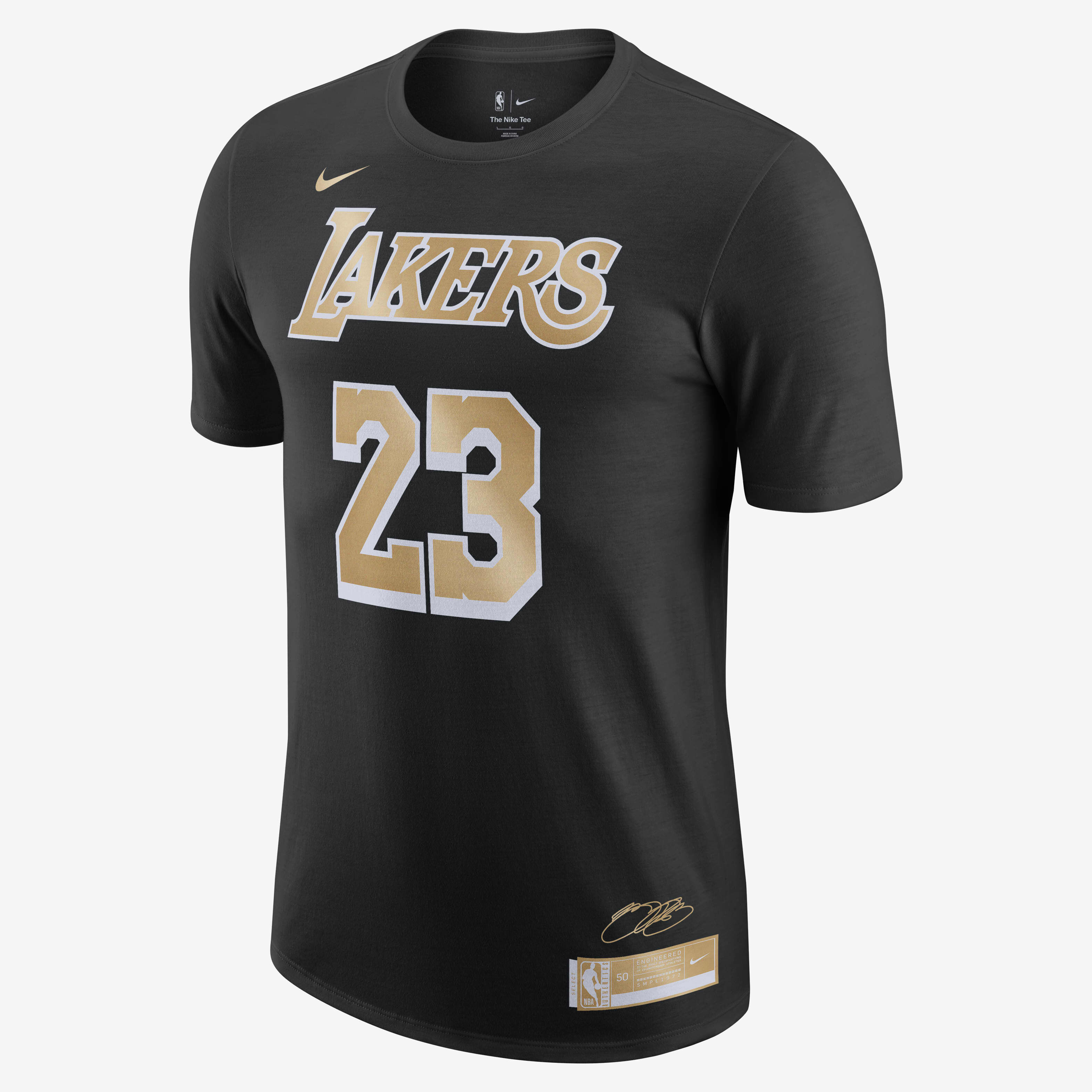 Buy LeBron James Select Series Men s Nike NBA T Shirt Black Nike Kuwait Official