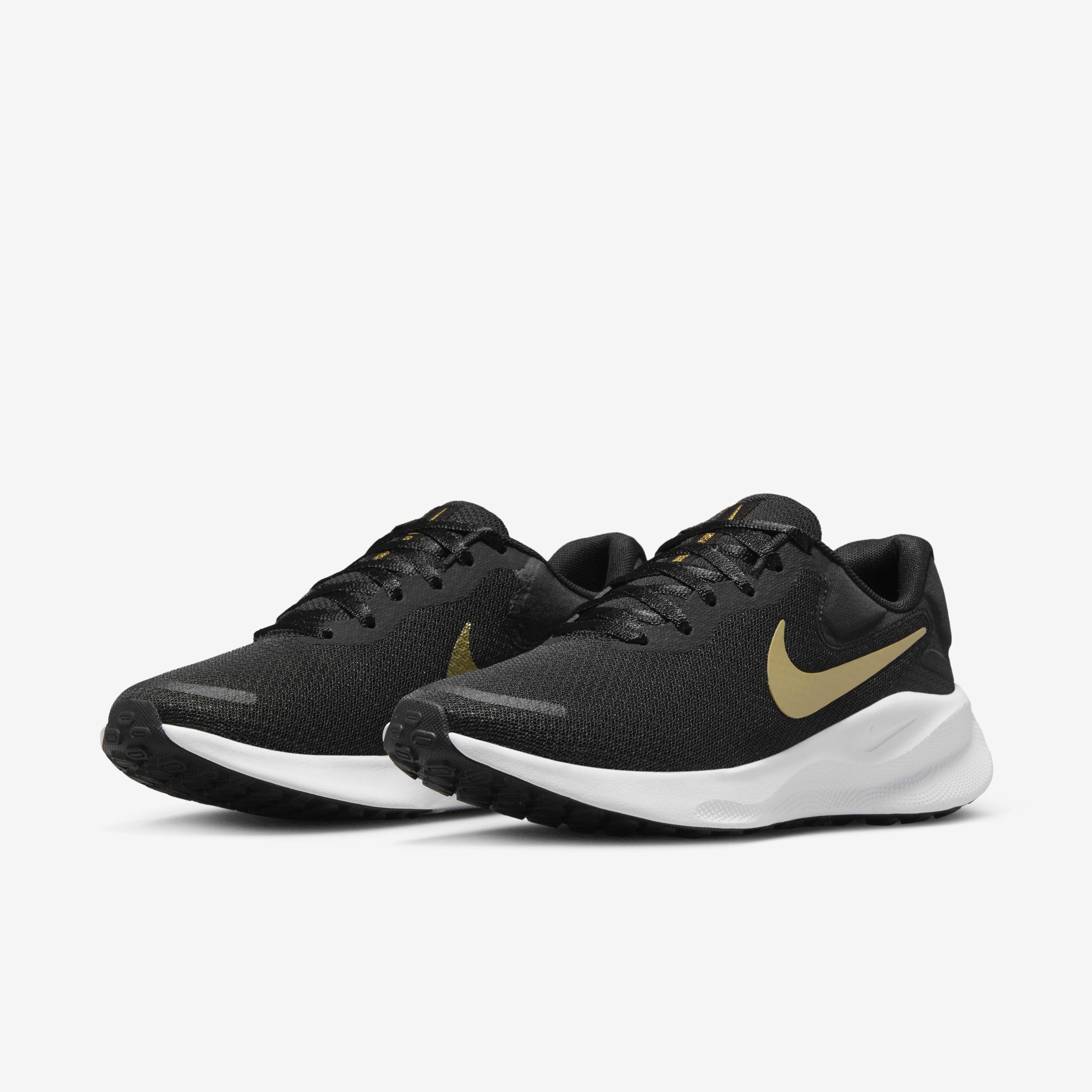 Womens nike black and gold shoes top