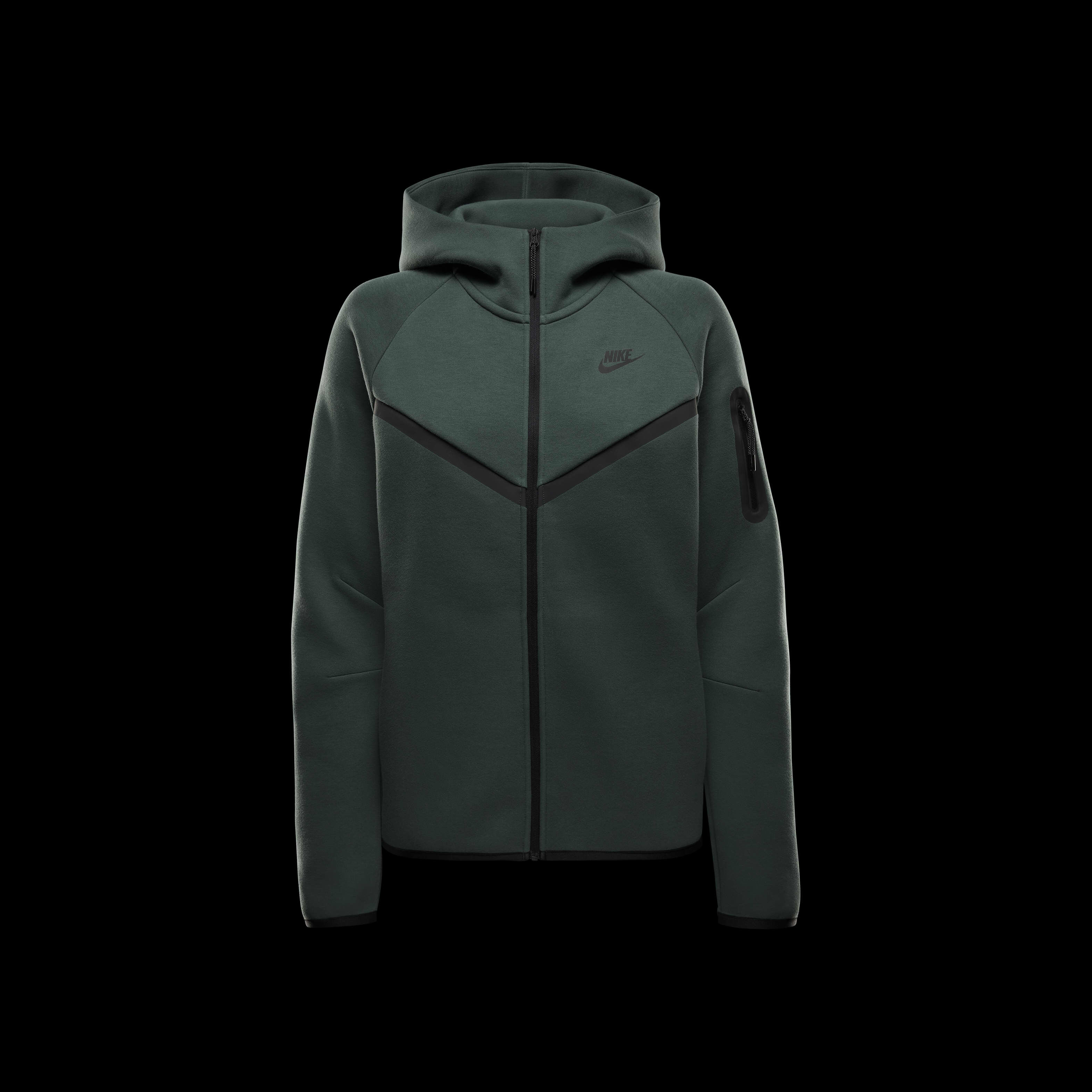 Buy Nike Sportswear Tech Fleece Windrunner Women s Full Zip Hoodie Vintage Green Black Nike Kuwait Official