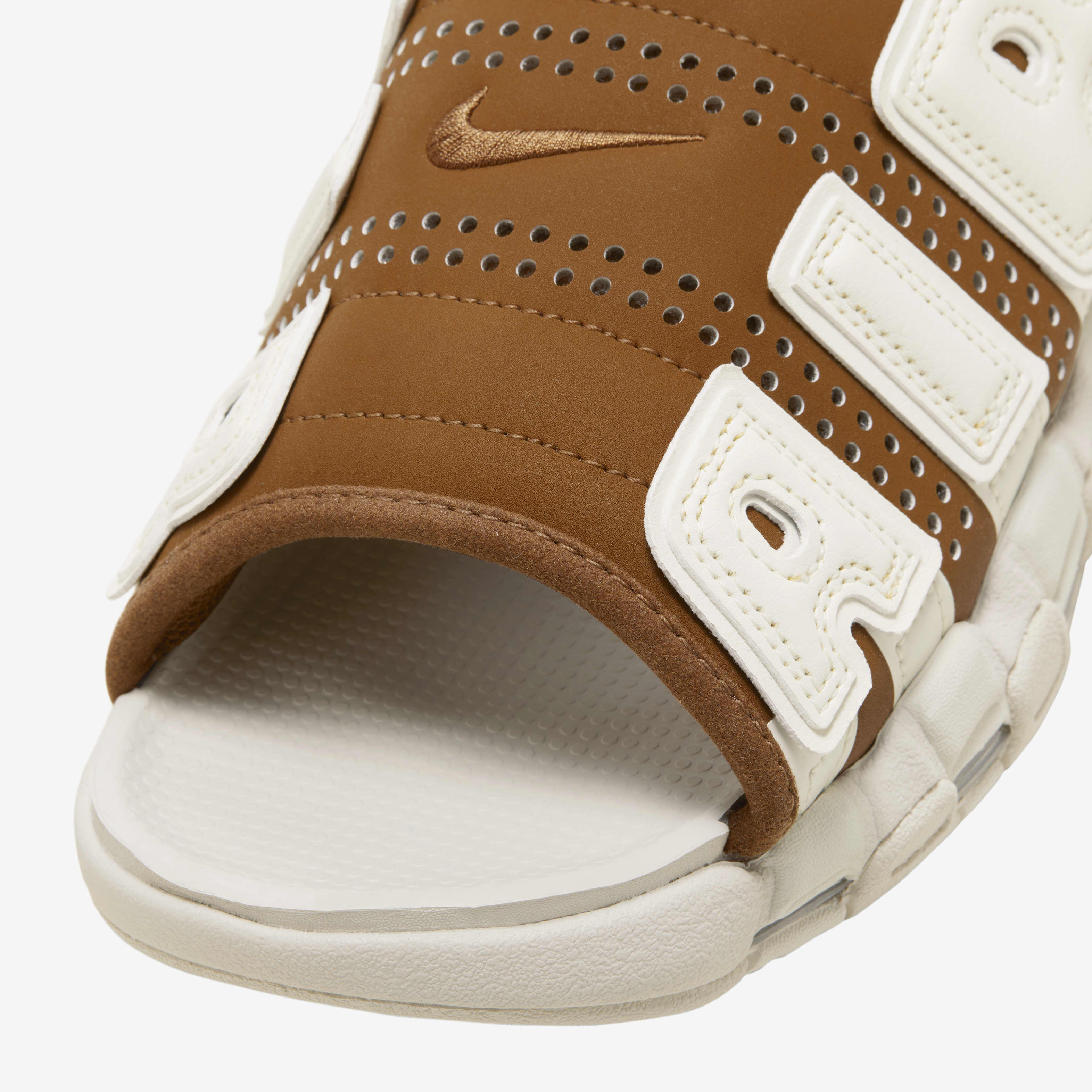 Buy Nike Air More Uptempo Men's Slides - Light British Tan Buy Nike Air More Uptempo Men's Slides - Light British Tan