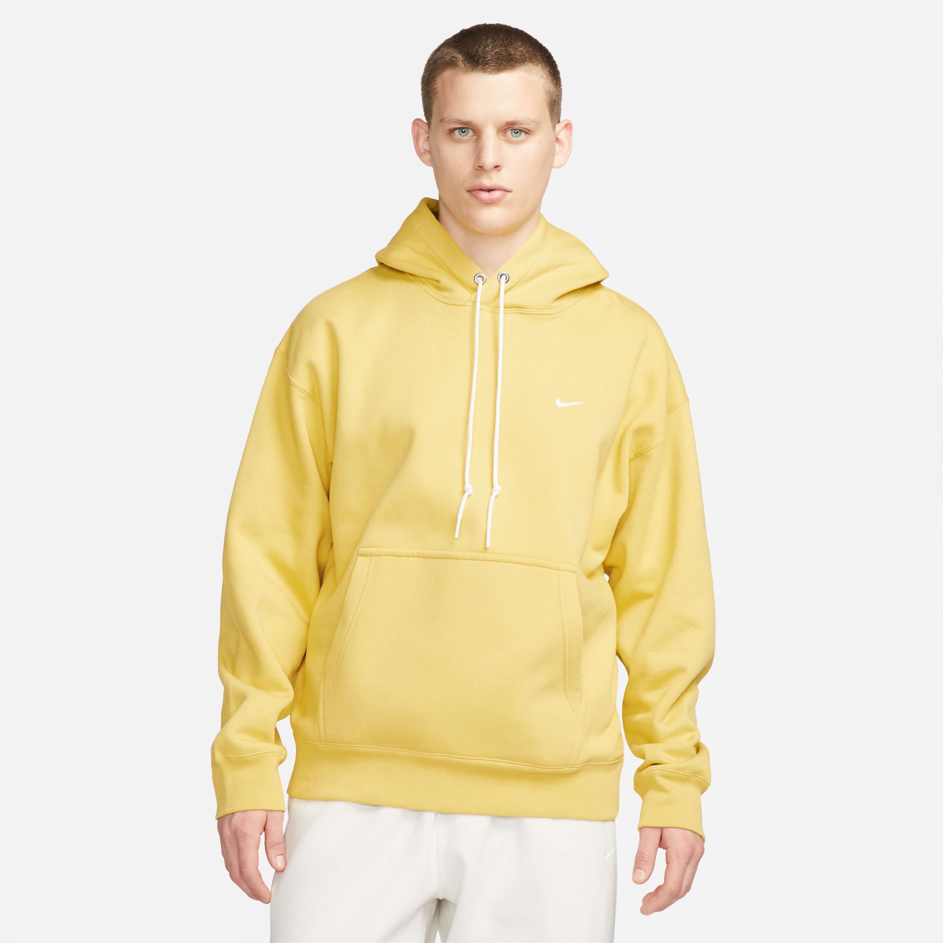 gold white nike hoodie