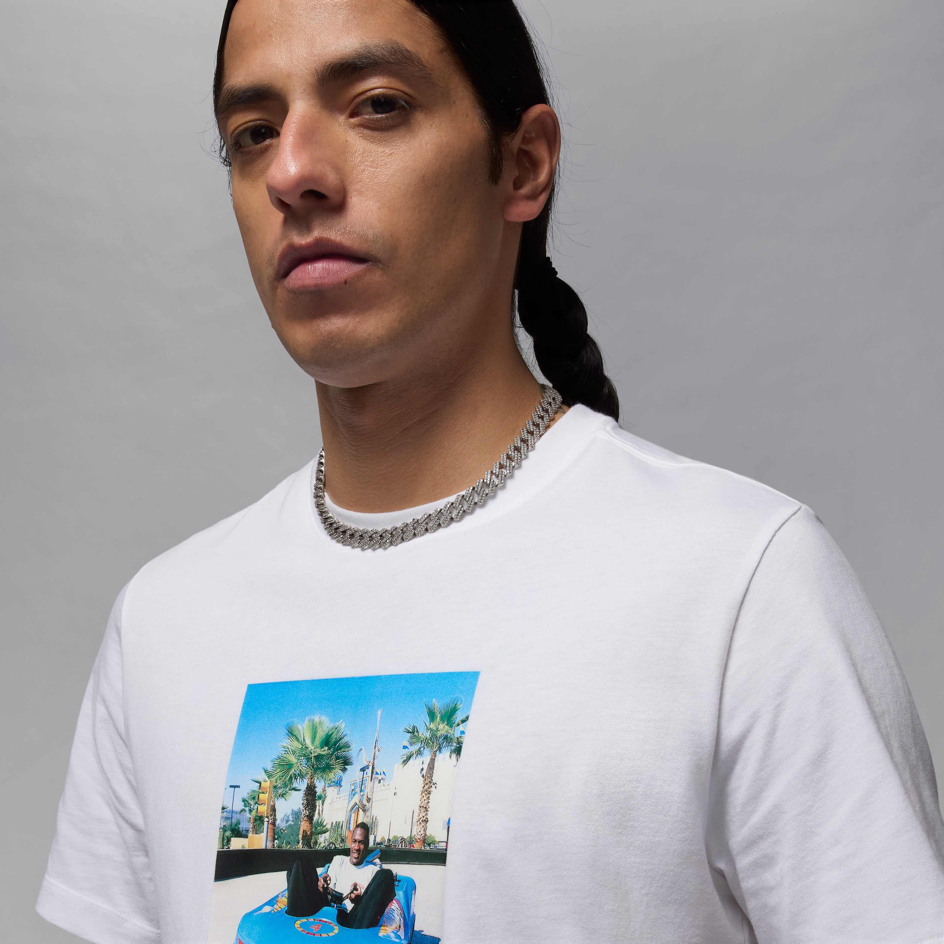 Buy Jordan Brand Men's T-Shirt - White/Black | Nike Kuwait