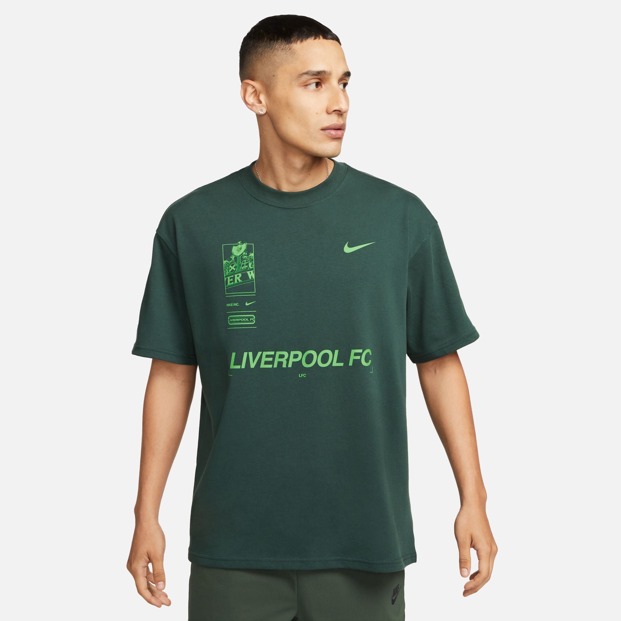 Buy Liverpool FC Men's Nike Max90 Soccer T-Shirt - Pro Green