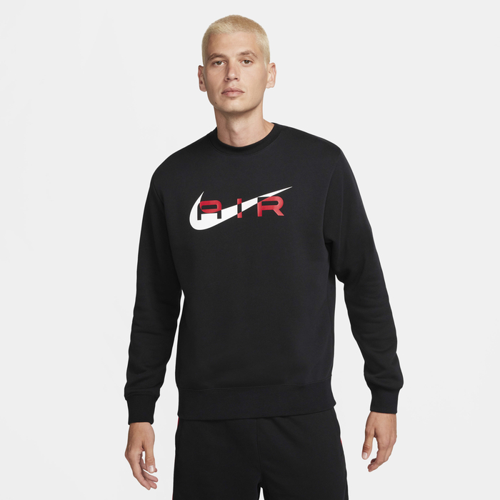 Fleece Black And Red Nike Crewneck Buy Nike Air Men's Fleece