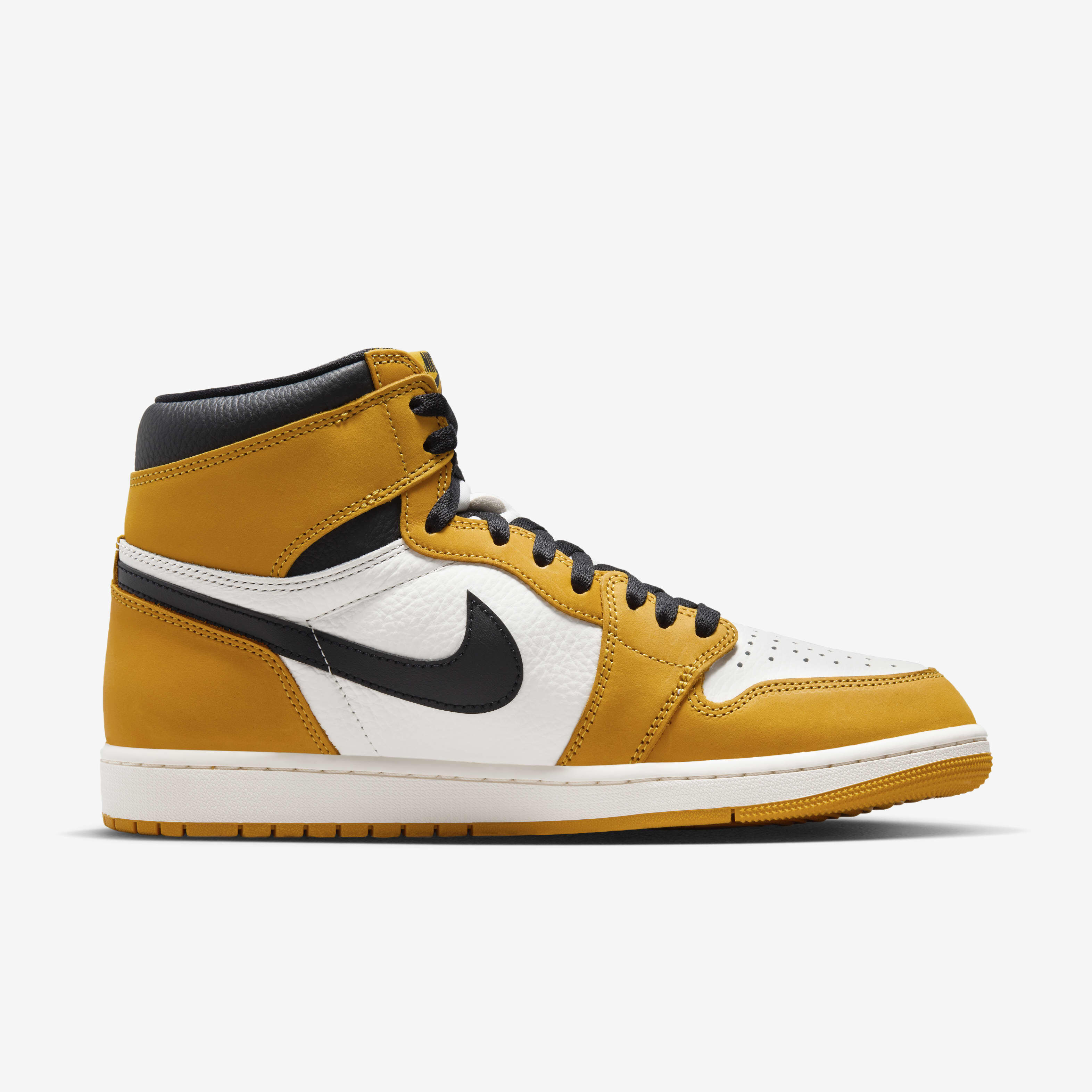 Jordan 1 black and yellow mens cheap