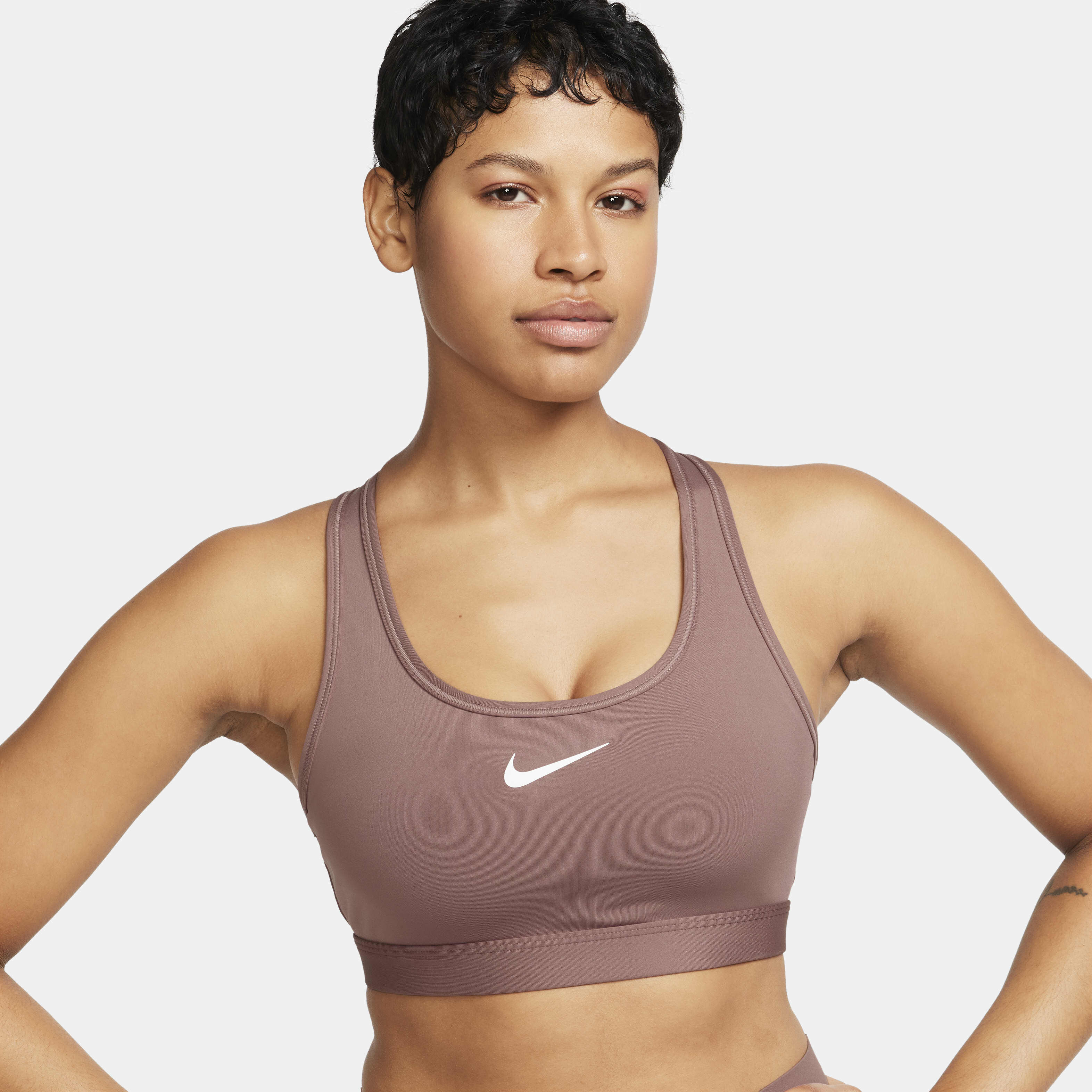 ブラジャー Nike FW25 BRA ACTIVE MEDIUM SUPPORT (DX6821 010) Sports bra Nike Swoosh Medium Support - Men's Clothing for