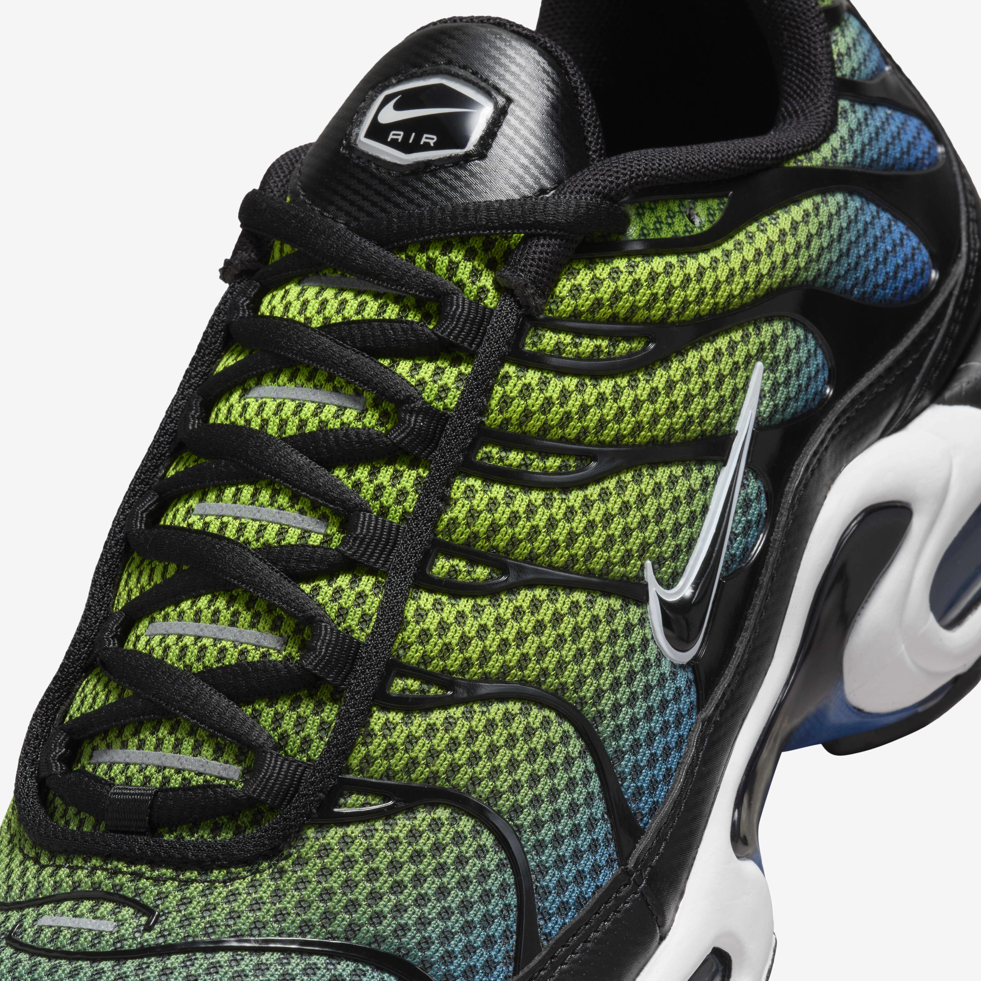 Buy Nike Air Max Plus Men s Shoes Black Racer Blue Volt Black Nike Kuwait Official