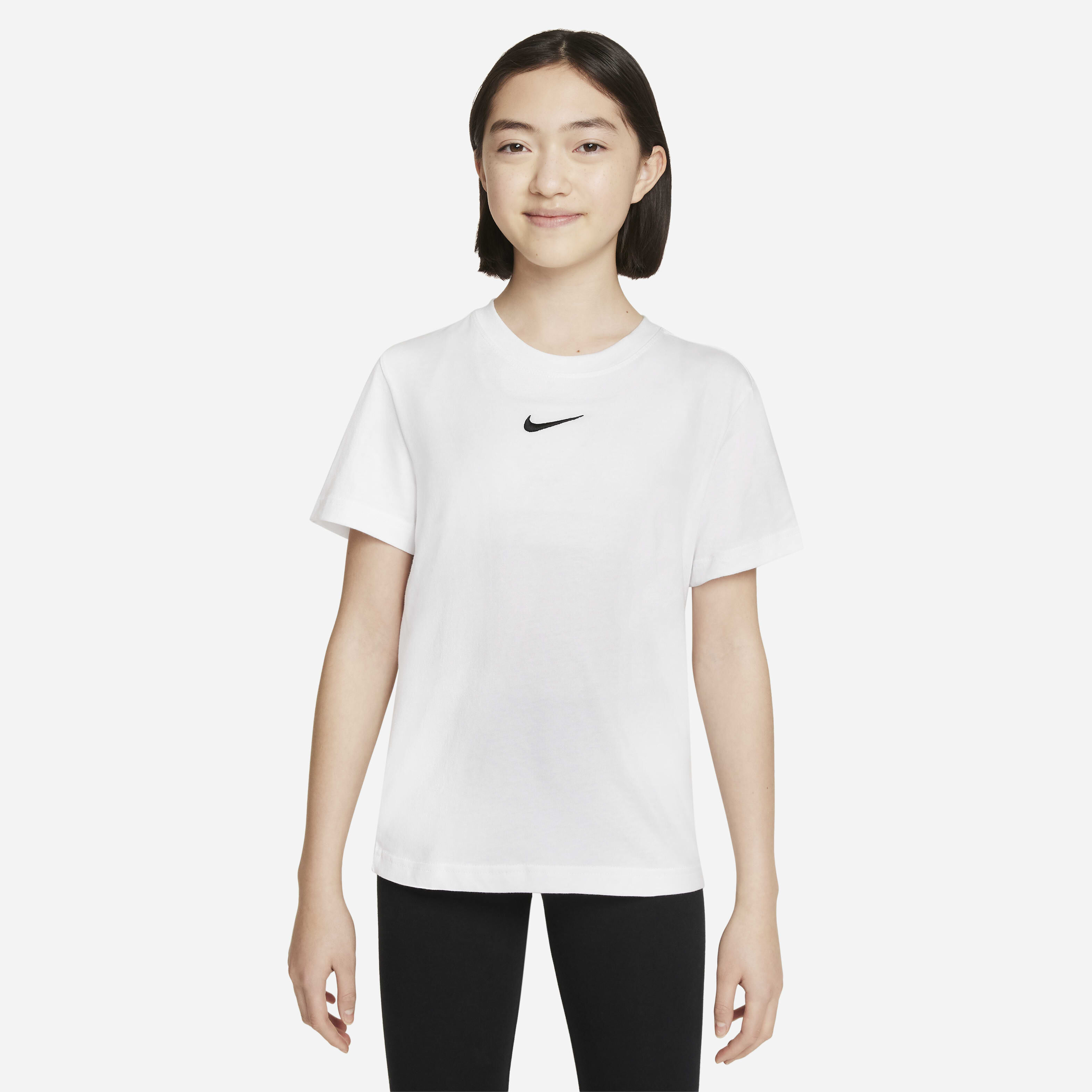 White nike shirt girls hot sale