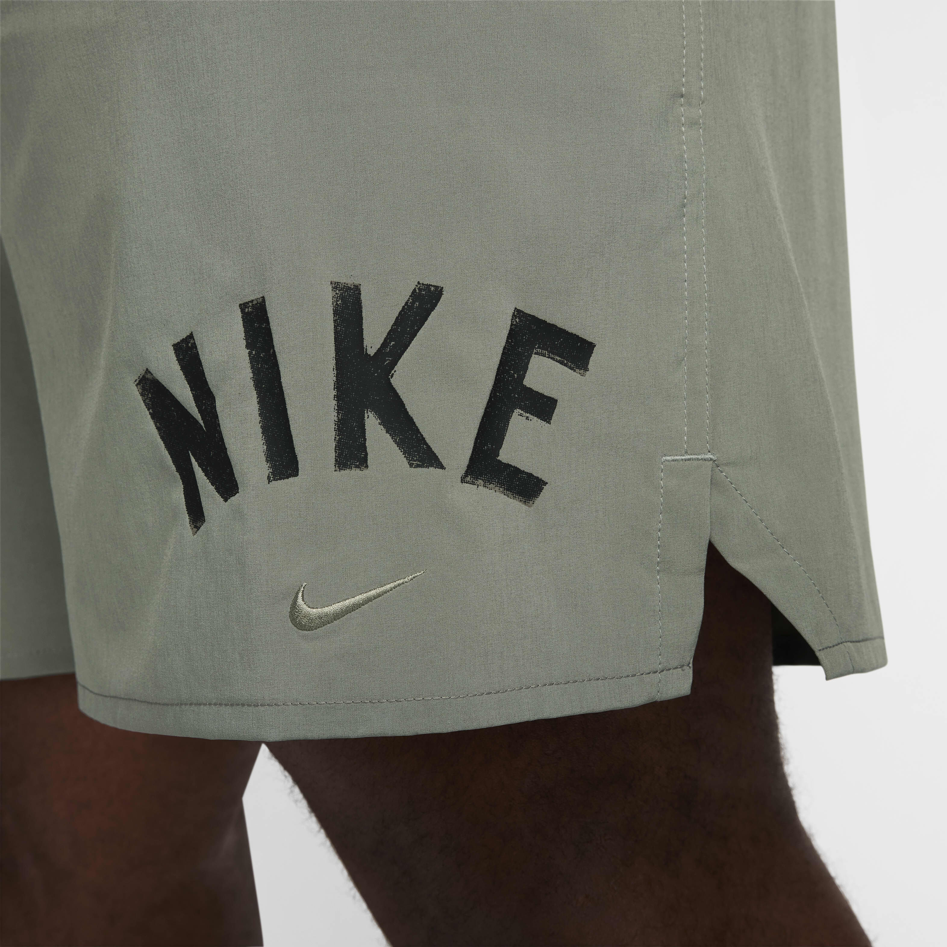 Buy Nike Unlimited Swoosh Men s 18cm approx. Dri FIT Unlined Versatile Shorts Nike Kuwait Official