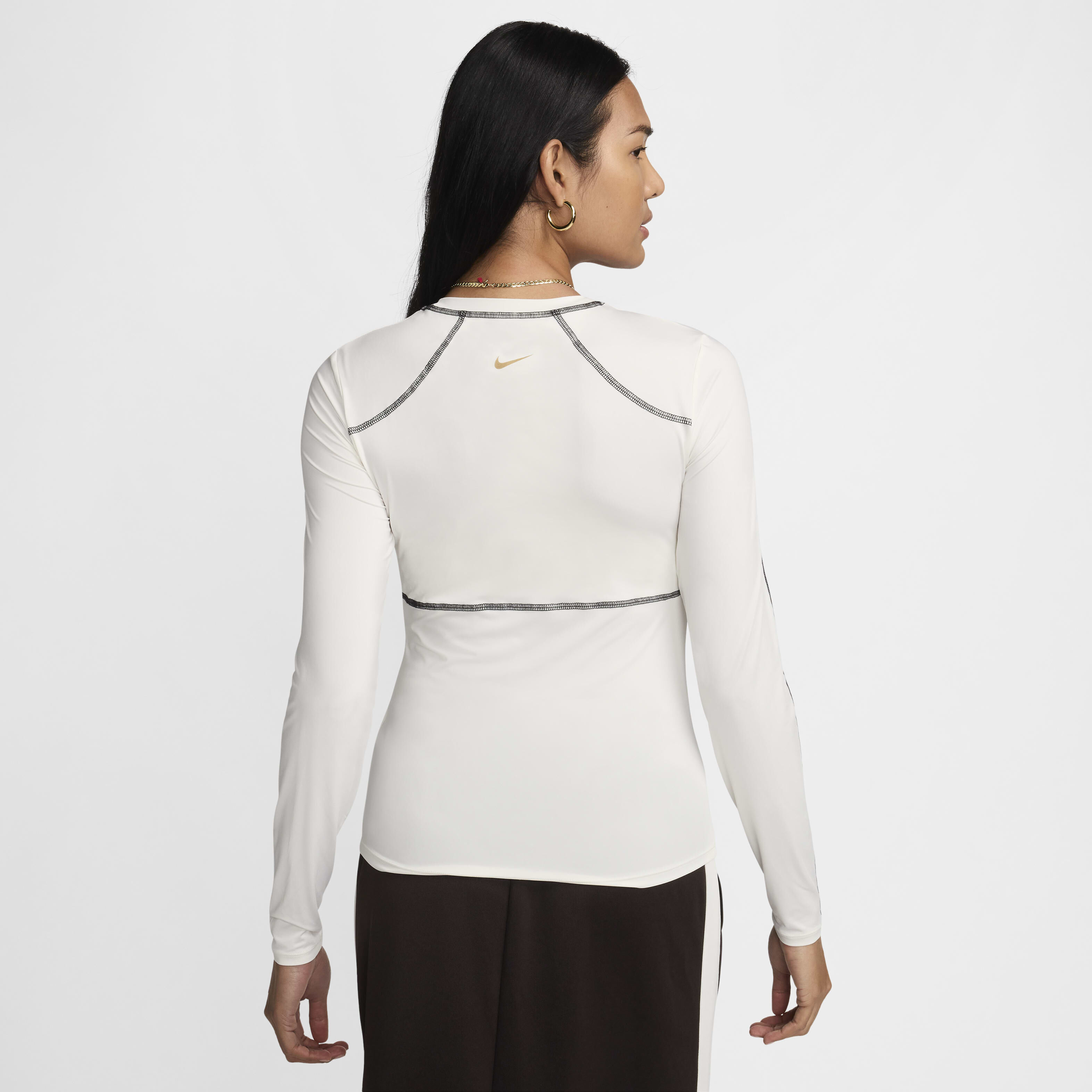 Nike long sleeve top womens white outlet