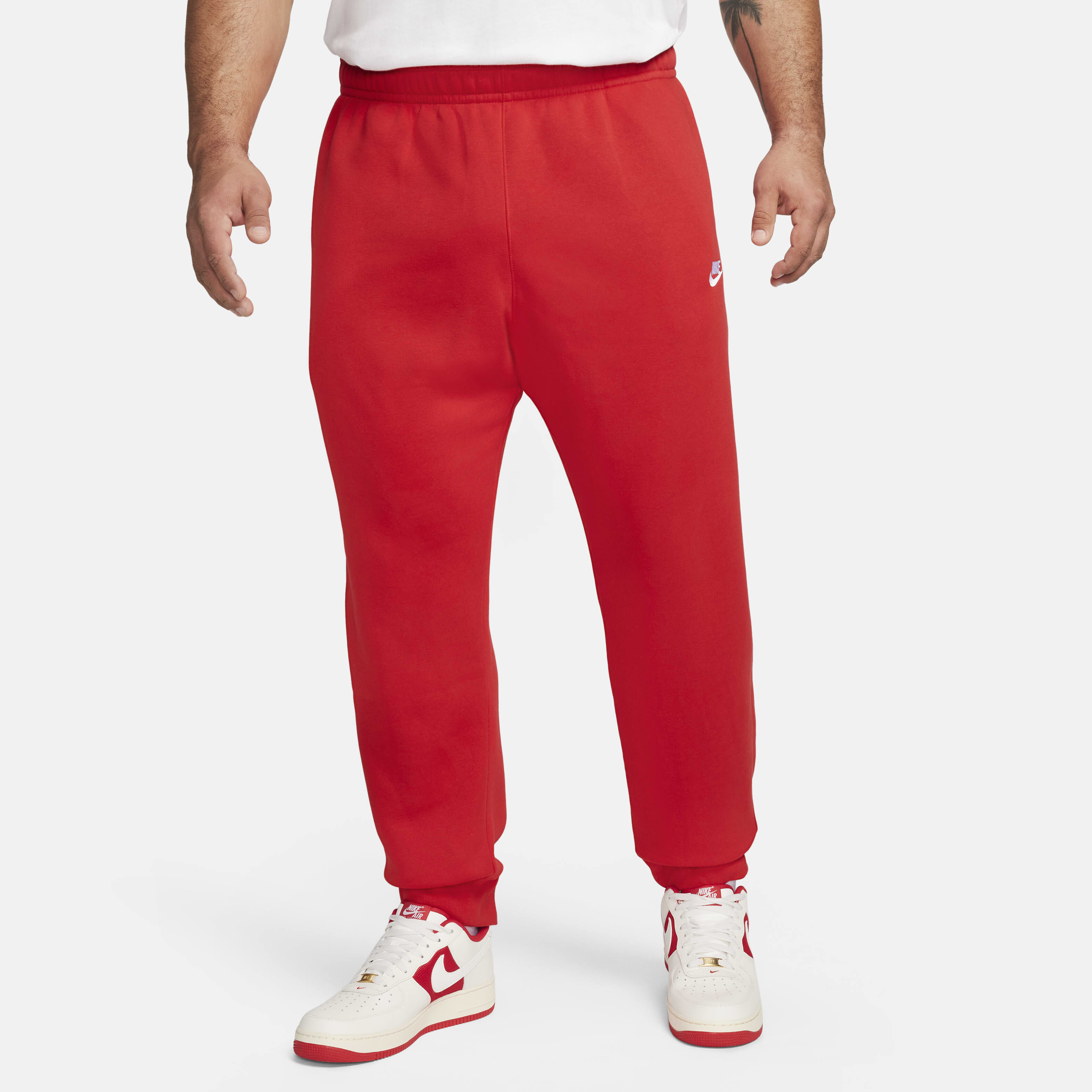Nike club jersey joggers in red discount