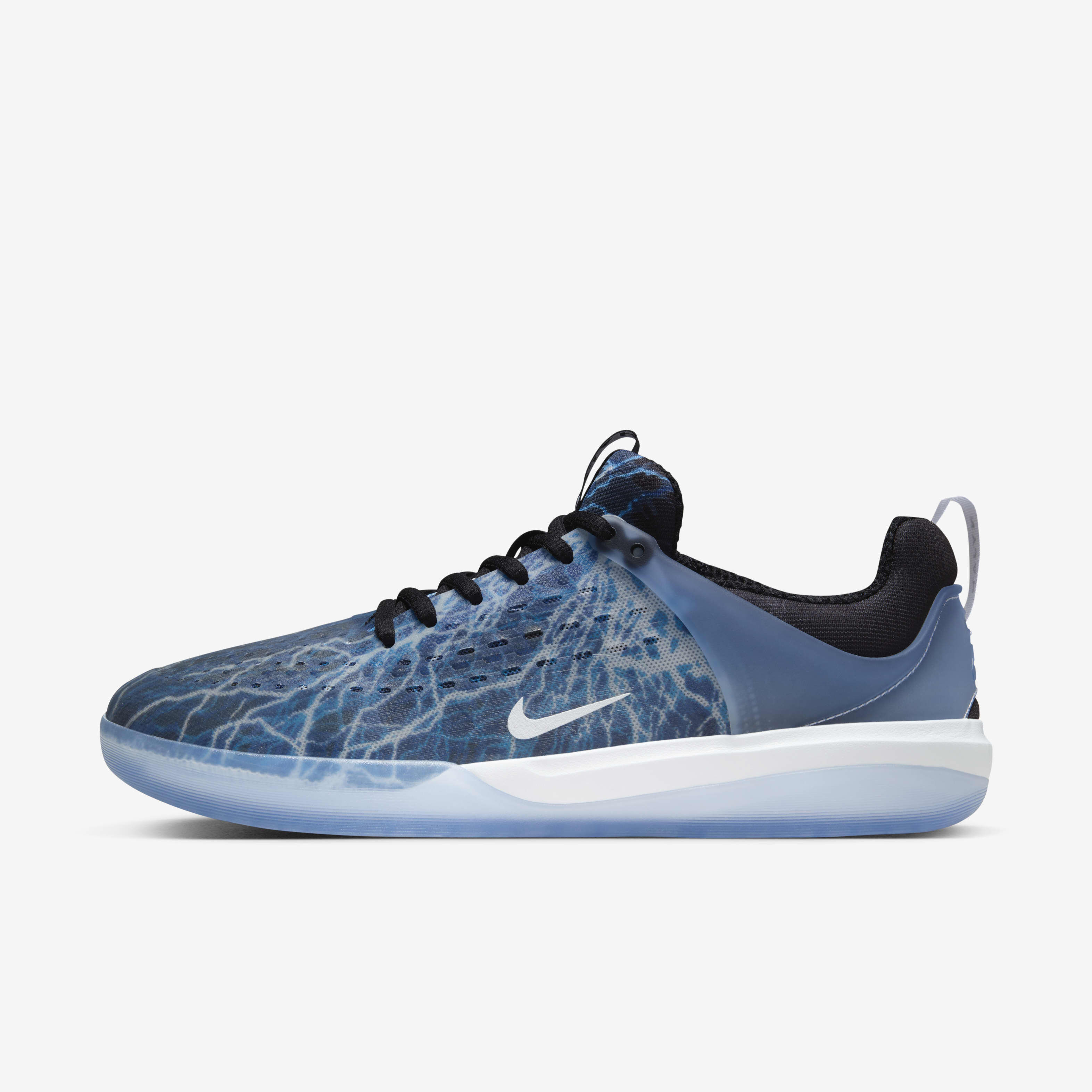 Buy Nike SB Nyjah 3 Premium Skate Shoes Black Deep Royal White White Nike Kuwait Official