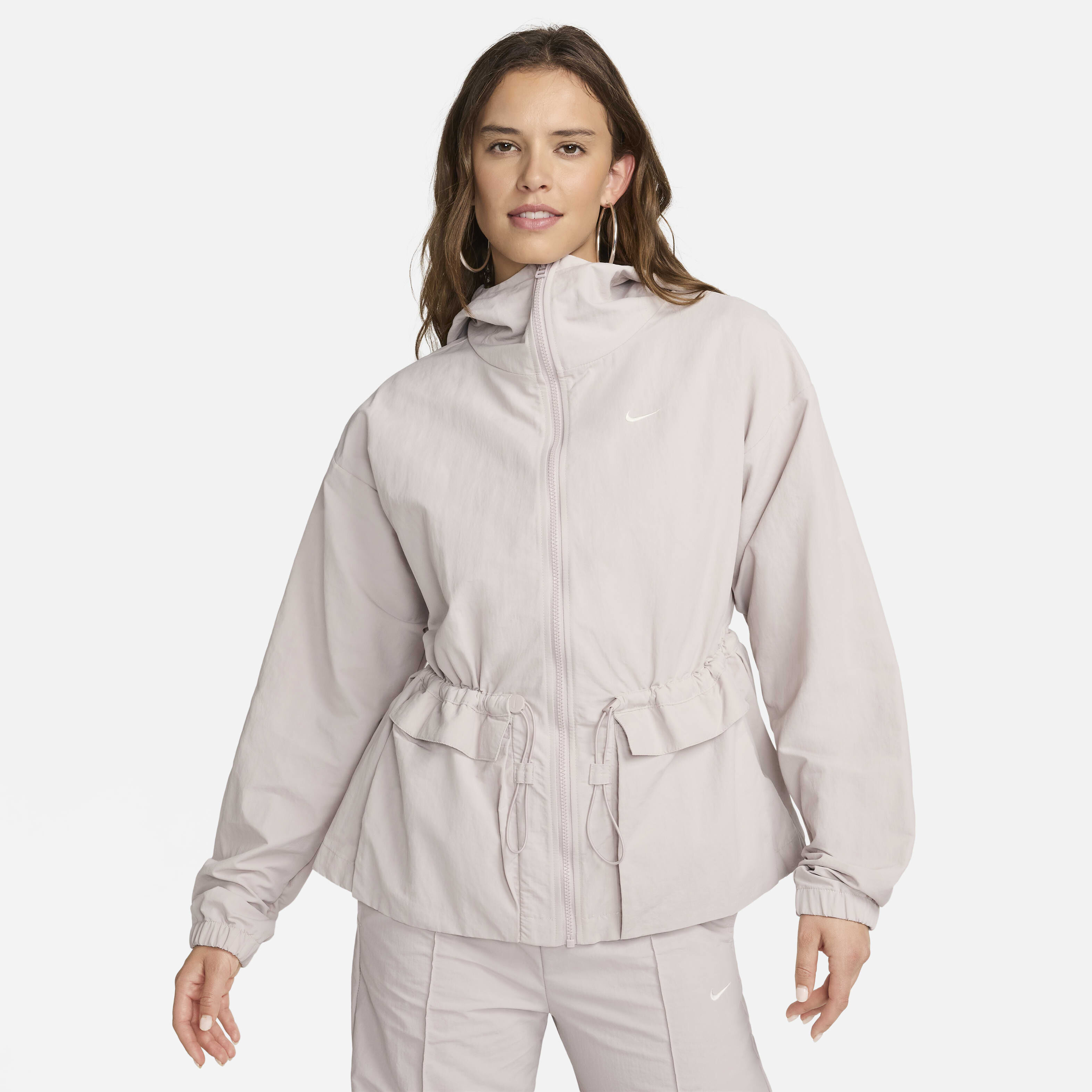 Buy Nike Sportswear Everything Wovens Women's Oversized Hooded Jacket -  Platinum Violet/Sail | Nike Kuwait Official