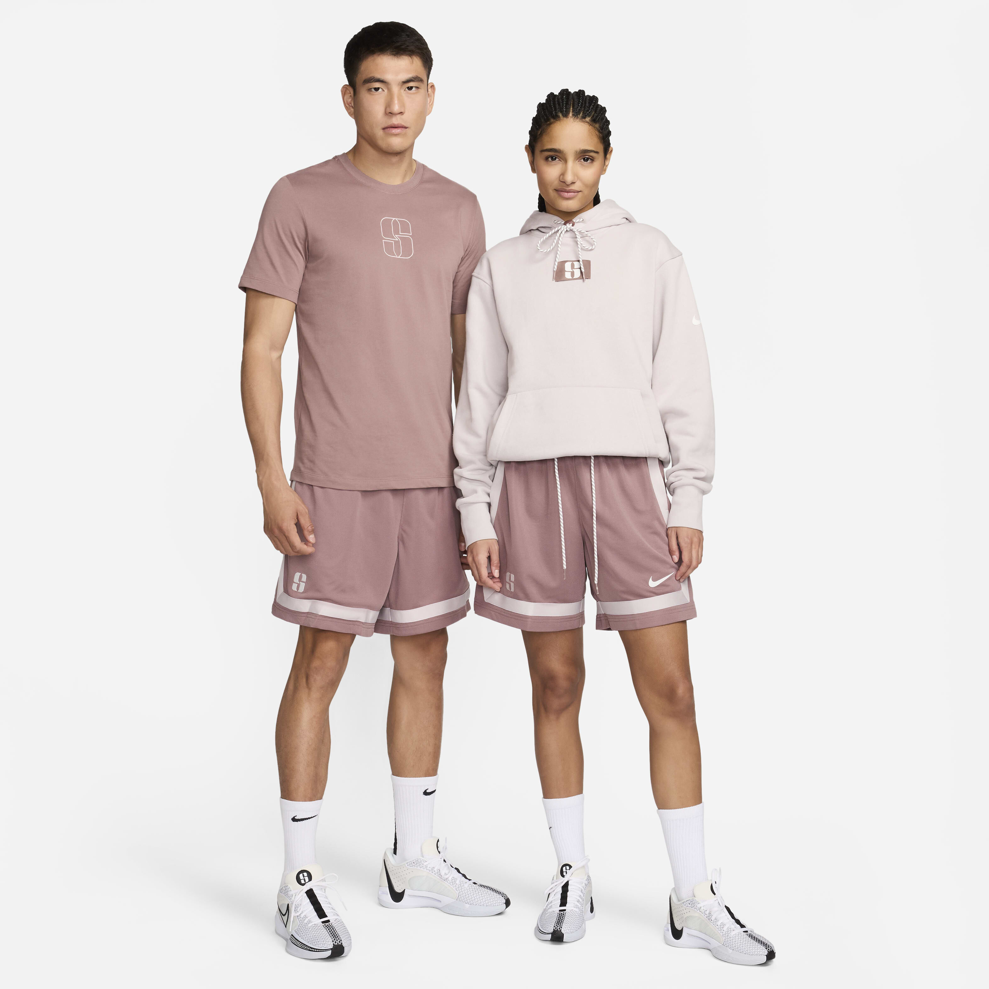 定期入れの Basketball Dri-FIT Sabrina Buy Shorts Mauve/Summit Smokey - バッグ